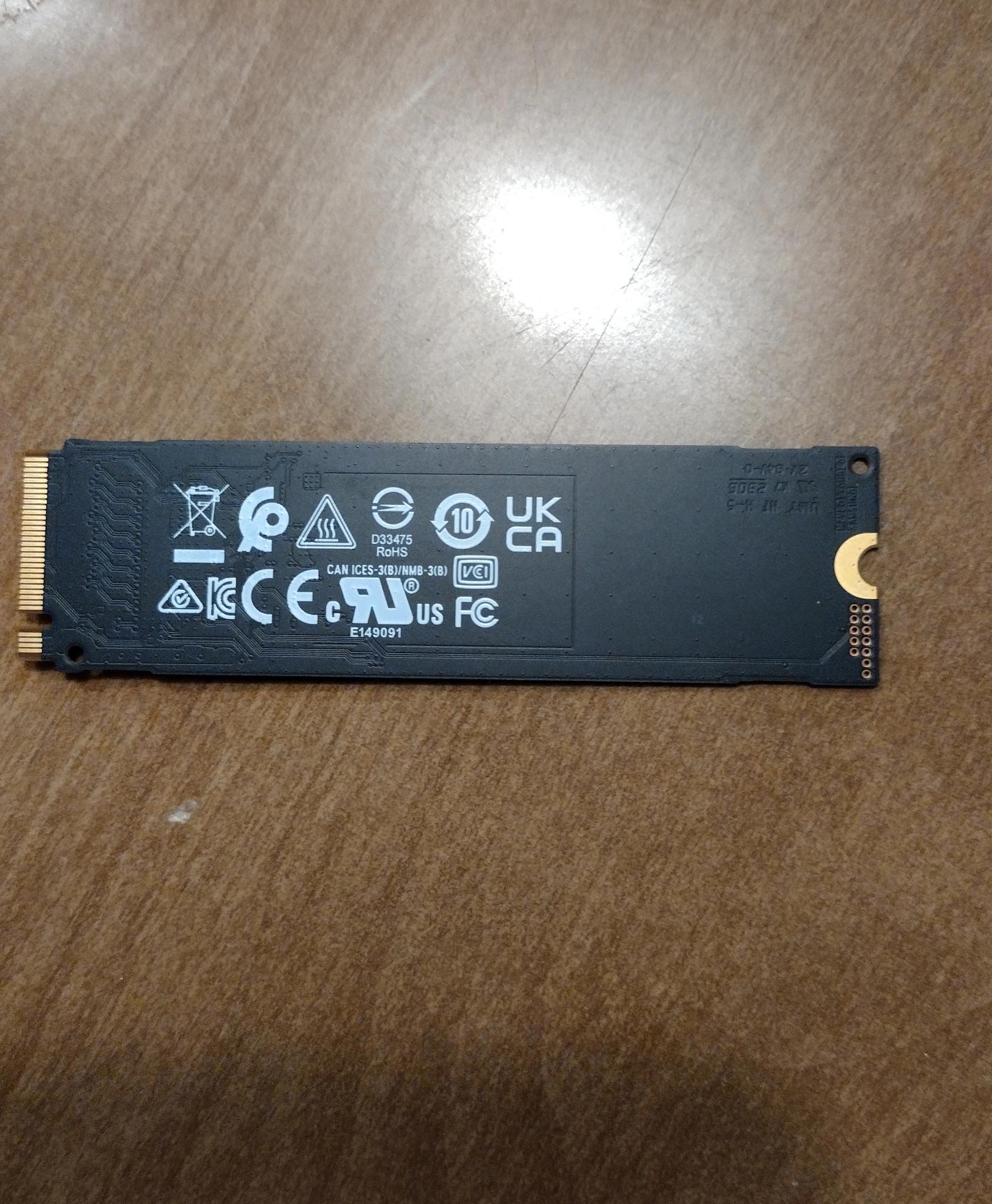 Samsung 256 Gb M.2 2280 NVMe SSD
