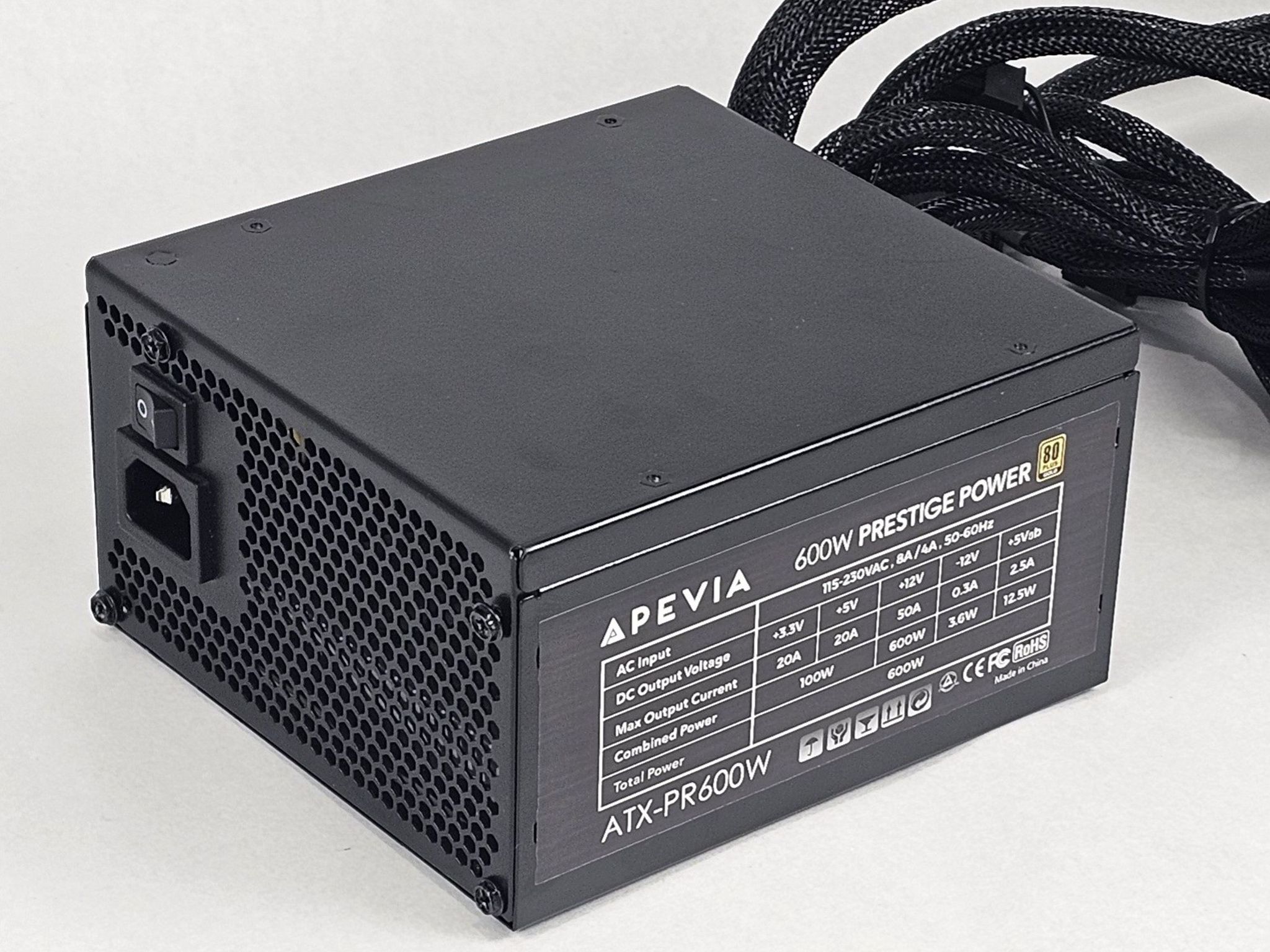600 Watt PSU Apevia Prestige Power ATX-PR600W Power Supply