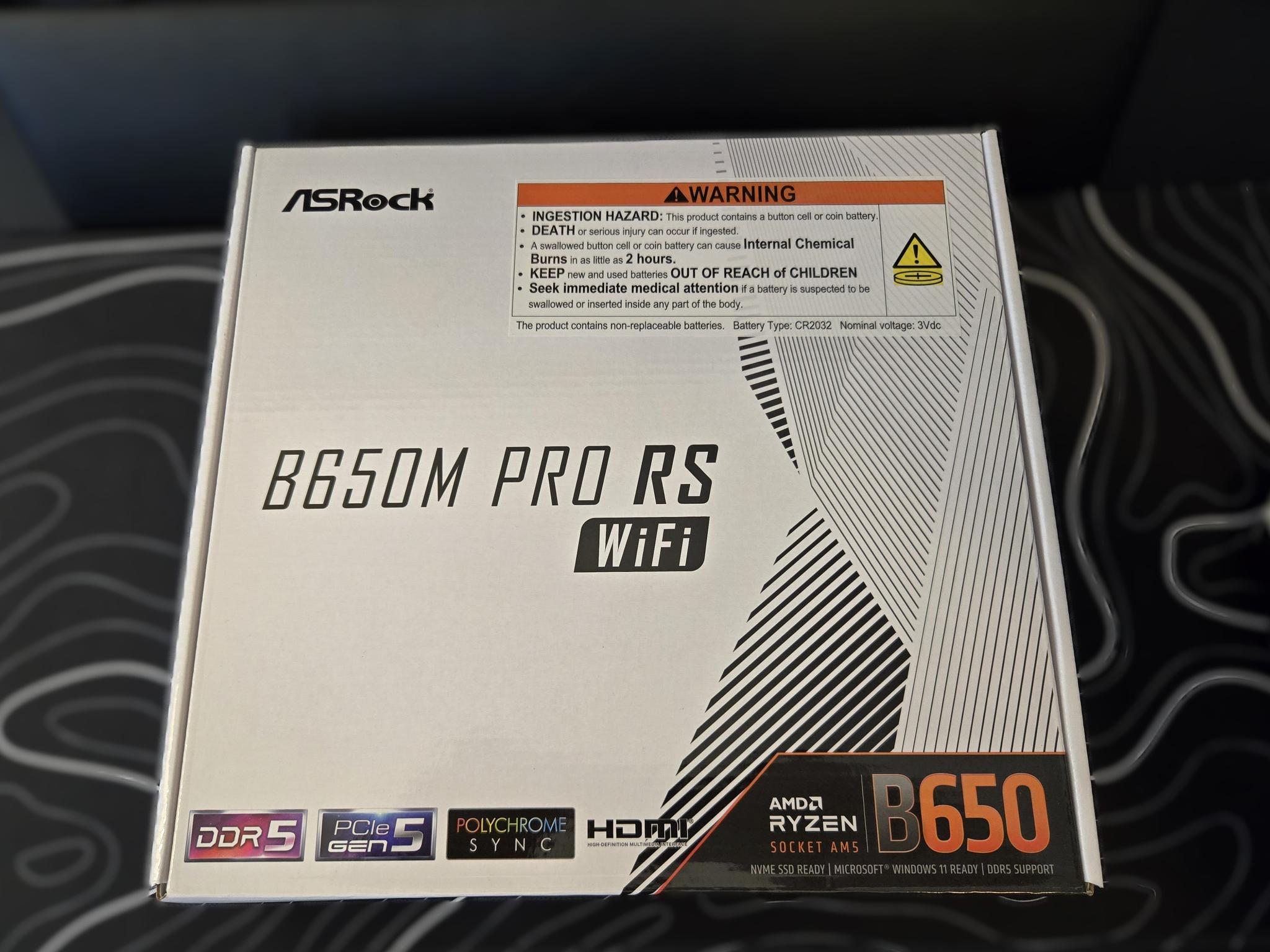 *Brand New* ASRock B650M Pro RS Wifi