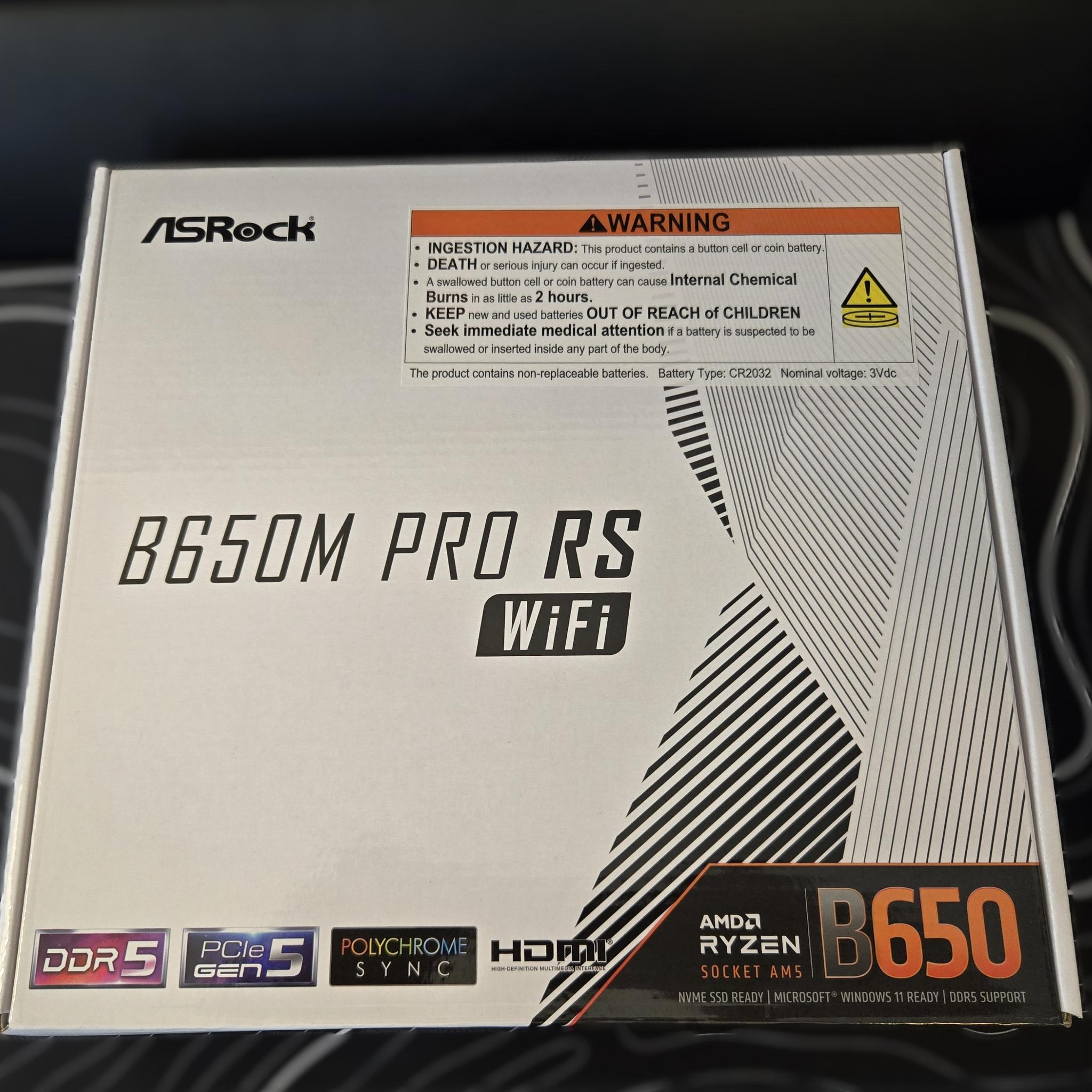 *Brand New* ASRock B650M Pro RS Wifi