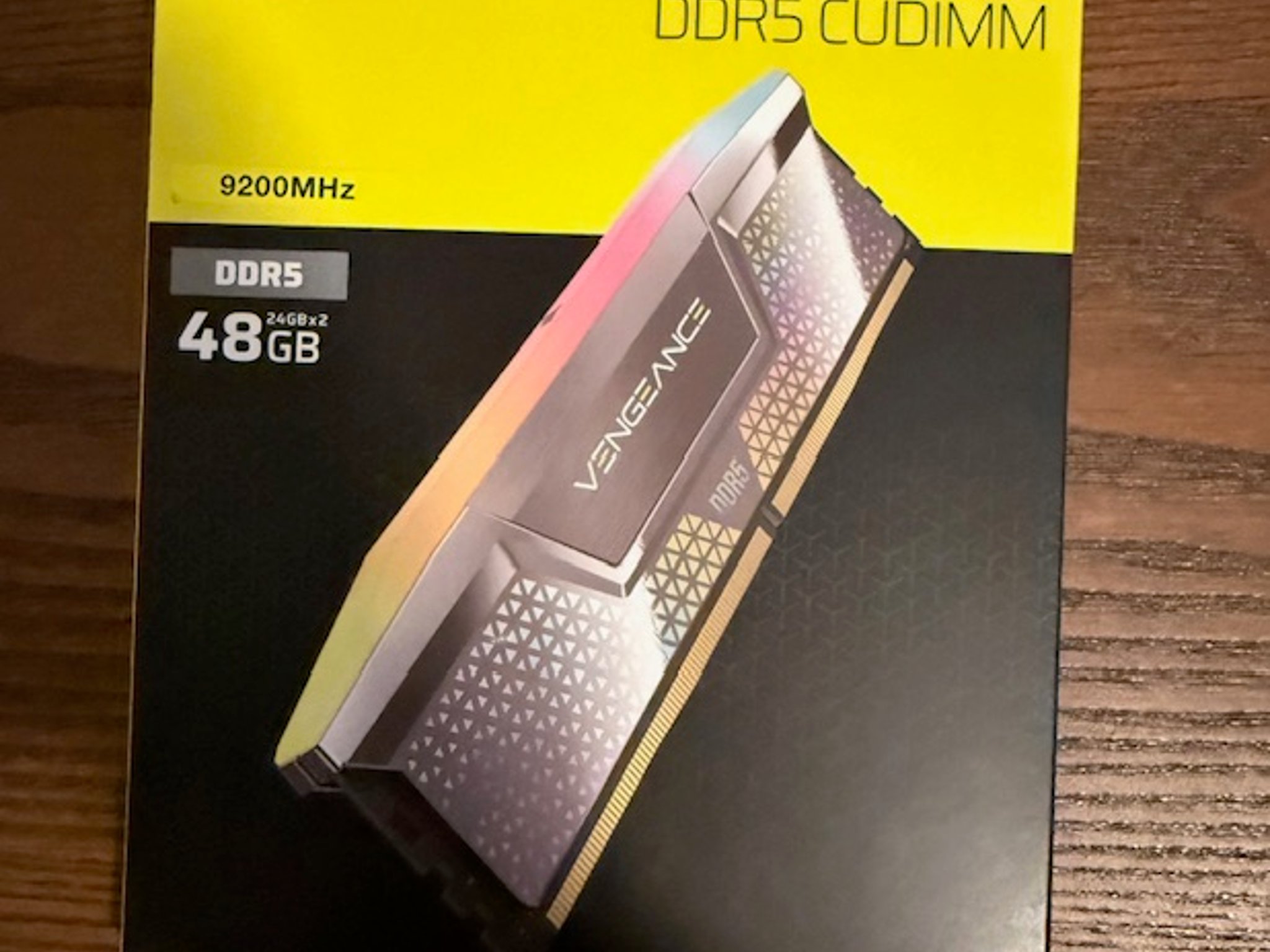 Corsair DDR5 Vengeance RBG CUDIMM 48GB (x2 24GB) 9200MHz Kit