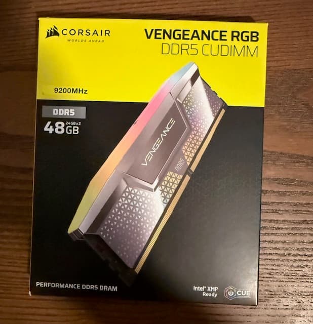 Corsair DDR5 Vengeance RBG CUDIMM 48GB (x2 24GB) 9200MHz Kit