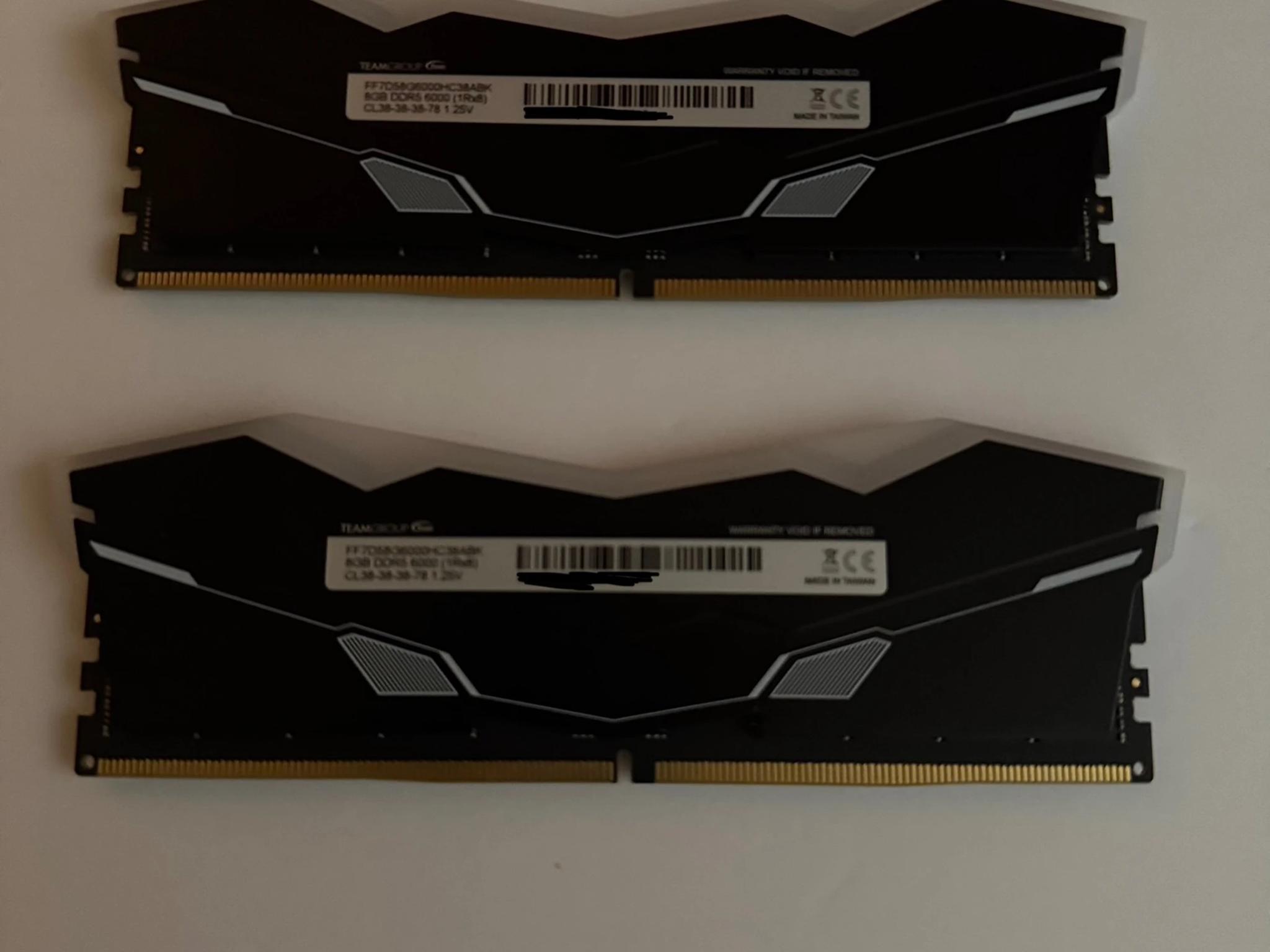 TEAMGROUP T-Force Delta RGB 16 GB (2 x 8 GB) DDR5-6000 CL38 Memory ***FAST SHIPPING***