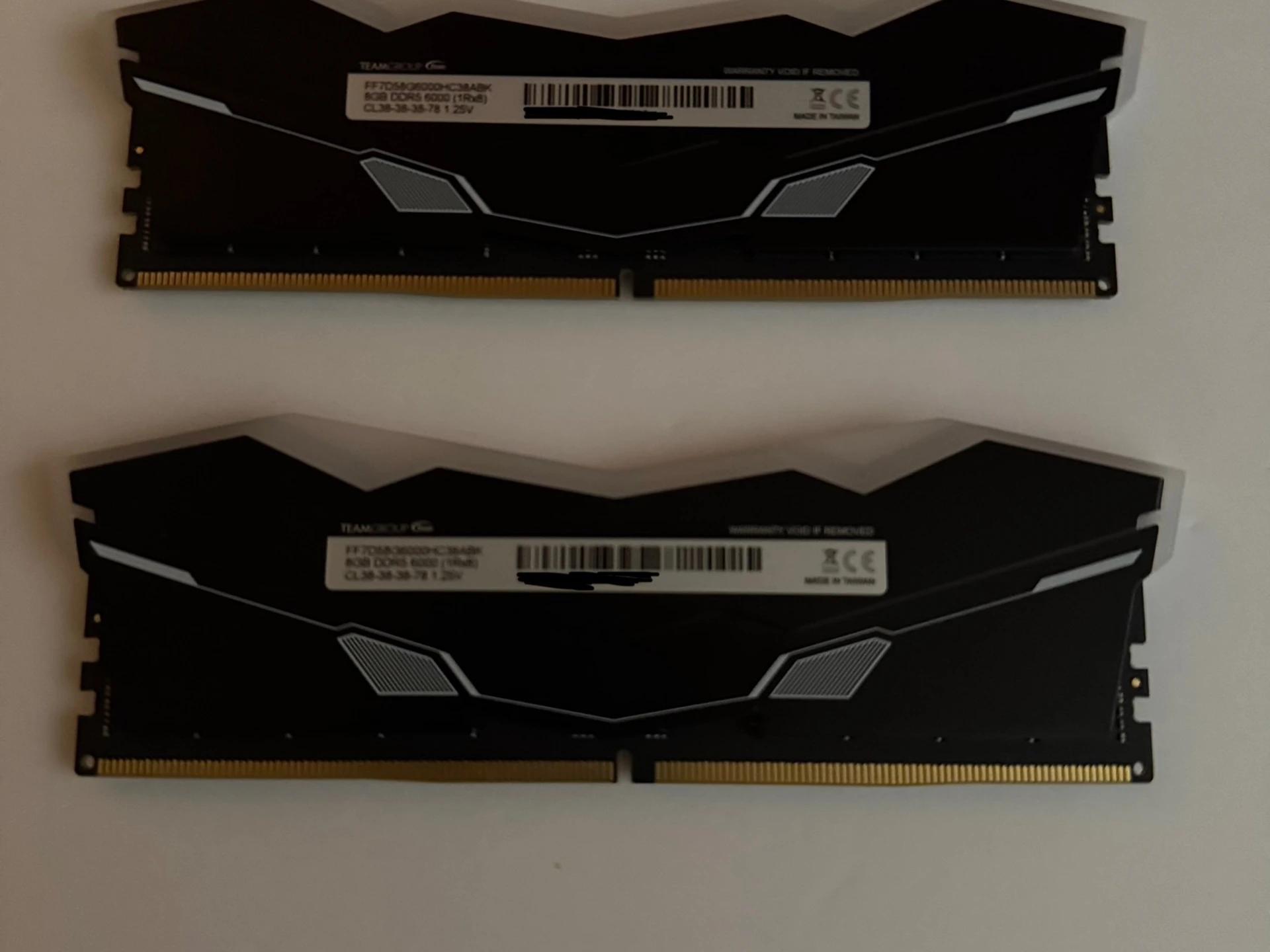 TEAMGROUP T-Force Delta RGB 16 GB (2 x 8 GB) DDR5-6000 CL38 Memory ***FAST SHIPPING***