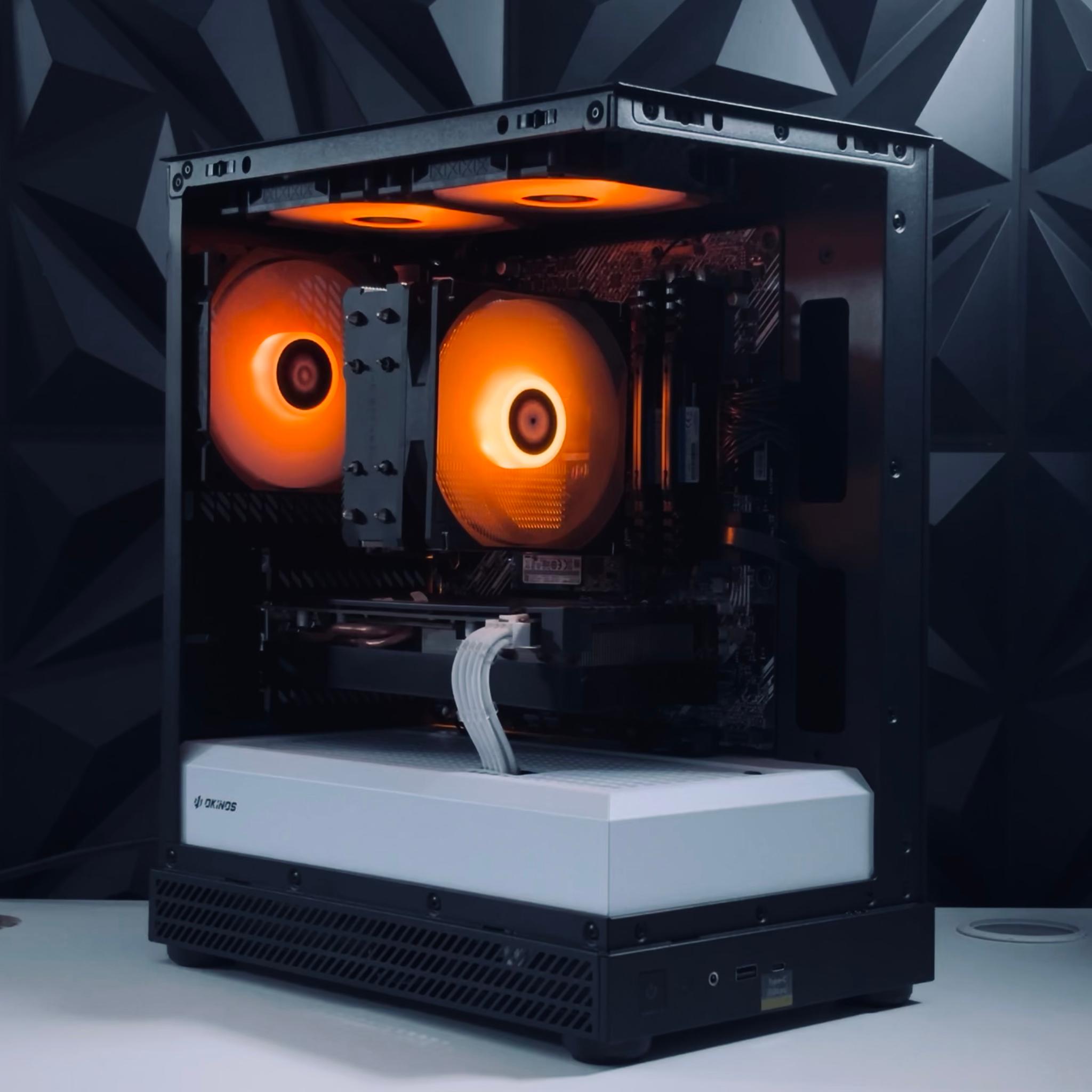 🧡🎃 Spooky Gaming PC - 🦁RTX 3080 🦁Ryzen 5 5500 🦁16GB RAM 🦁2TB 🦁WIFI + BT ⚡️🧡