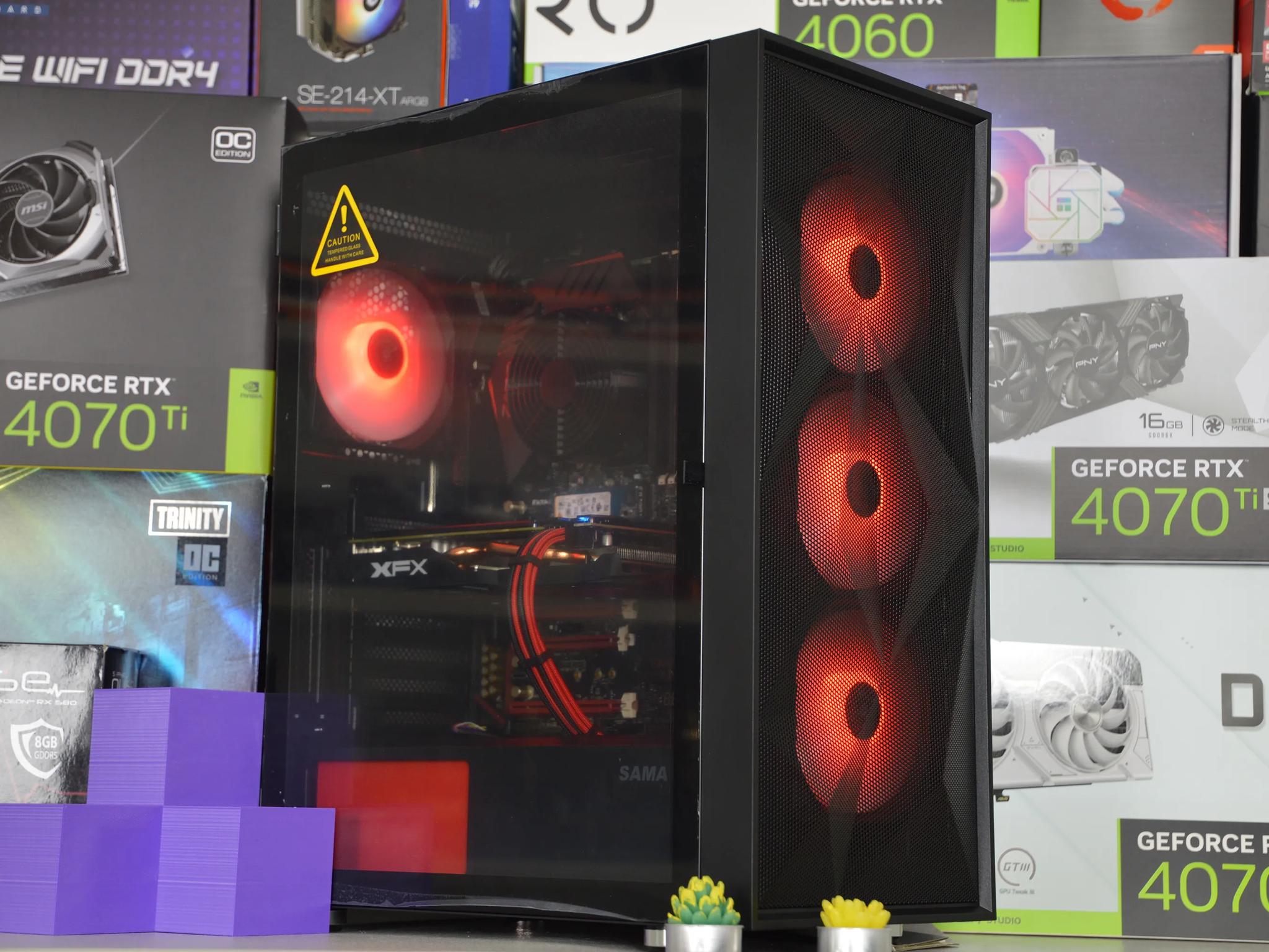 ⚫🔴| RX 570 4GB | INTEL i5 6500 | 16GB DDR4 RAM | 512GB NVME SSD | Crimson Night |