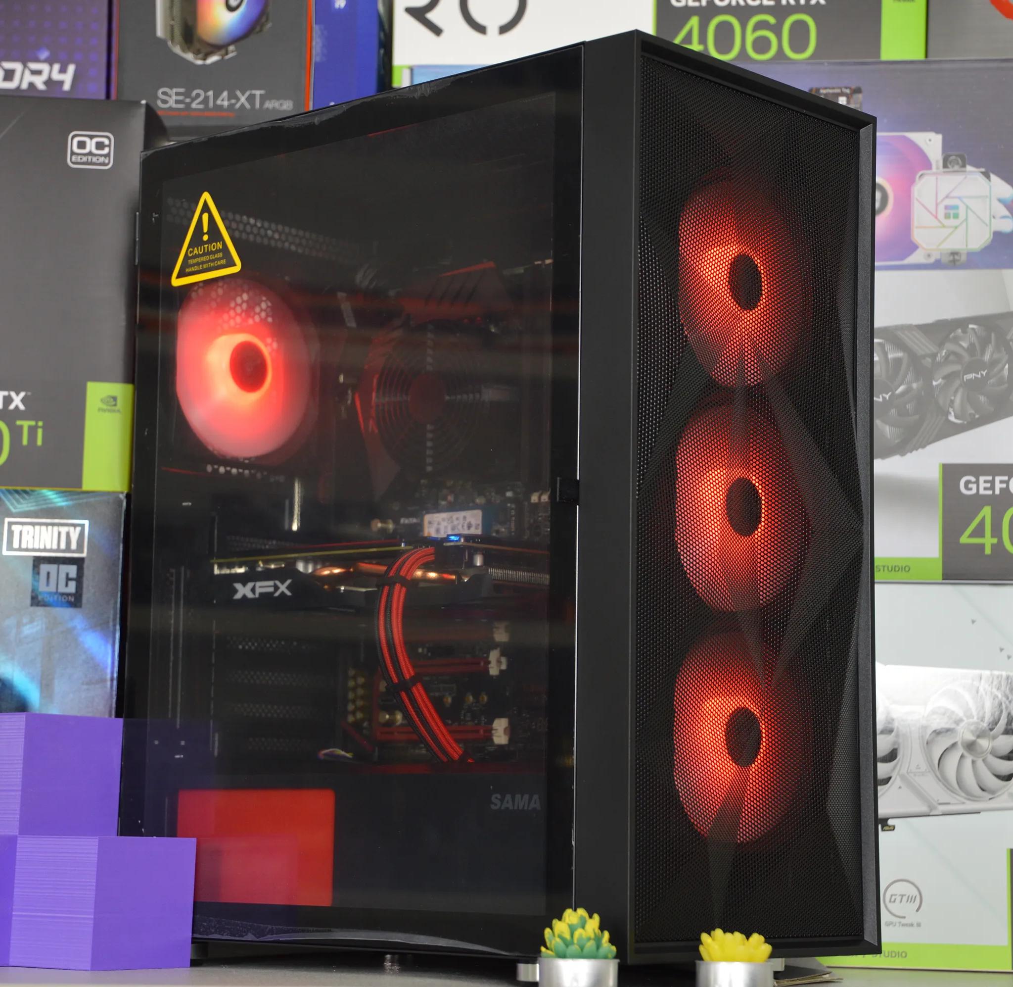 ⚫🔴| RX 570 4GB | INTEL i5 6500 | 16GB DDR4 RAM | 512GB NVME SSD | Crimson Night |