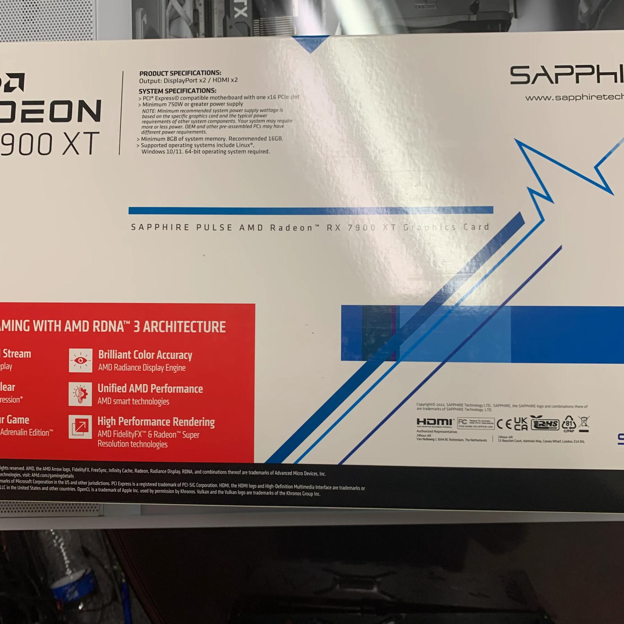 Sapphire Pulse RX 7900 XT 20GB GDDR6