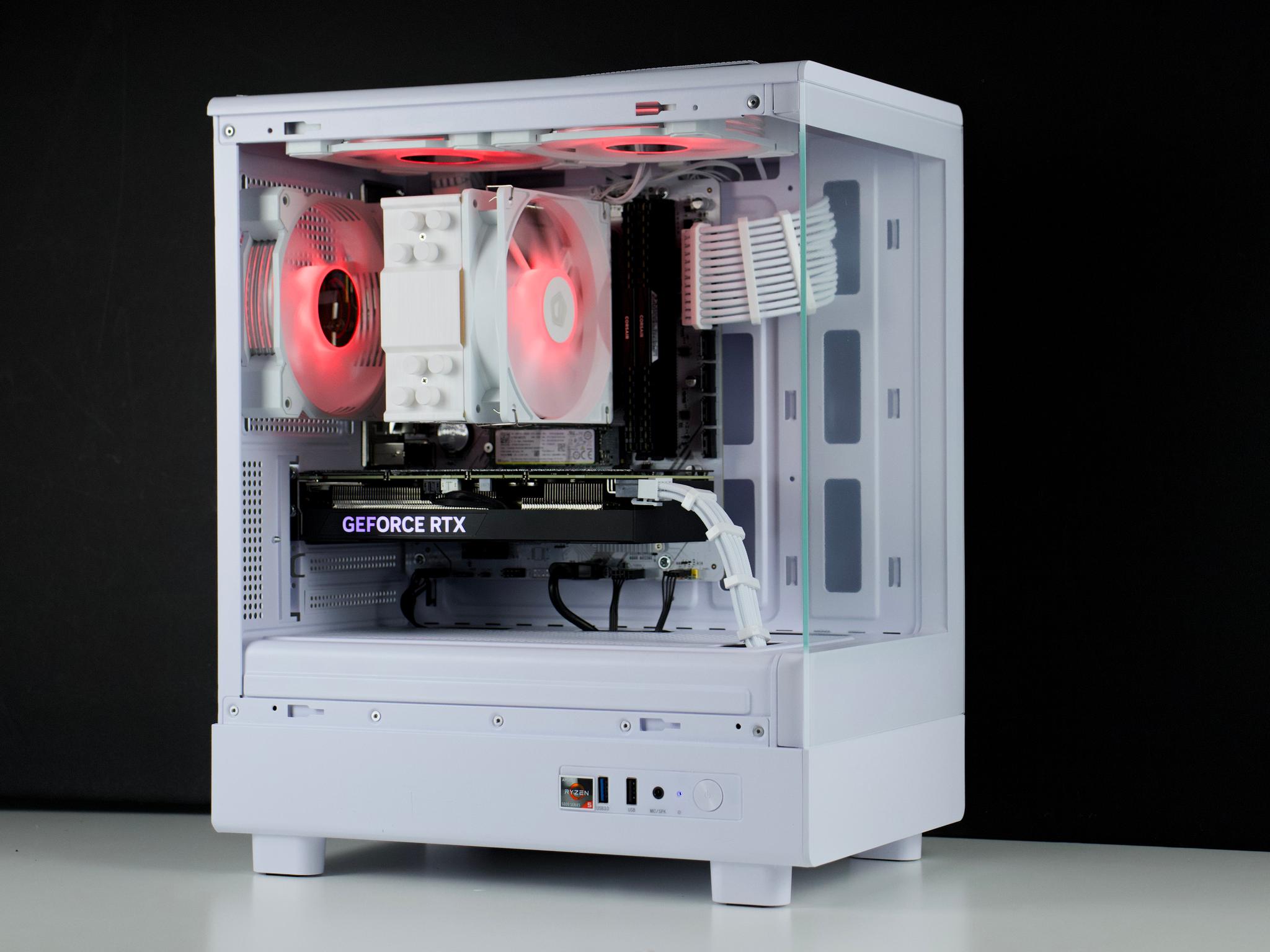 🧊❄️🧊 White Gaming PC – RTX 4060 TI, Ryzen 5 5600X, 32GB RAM, 1TB SSD - WiFi, BlueTooth 🧊❄️🧊