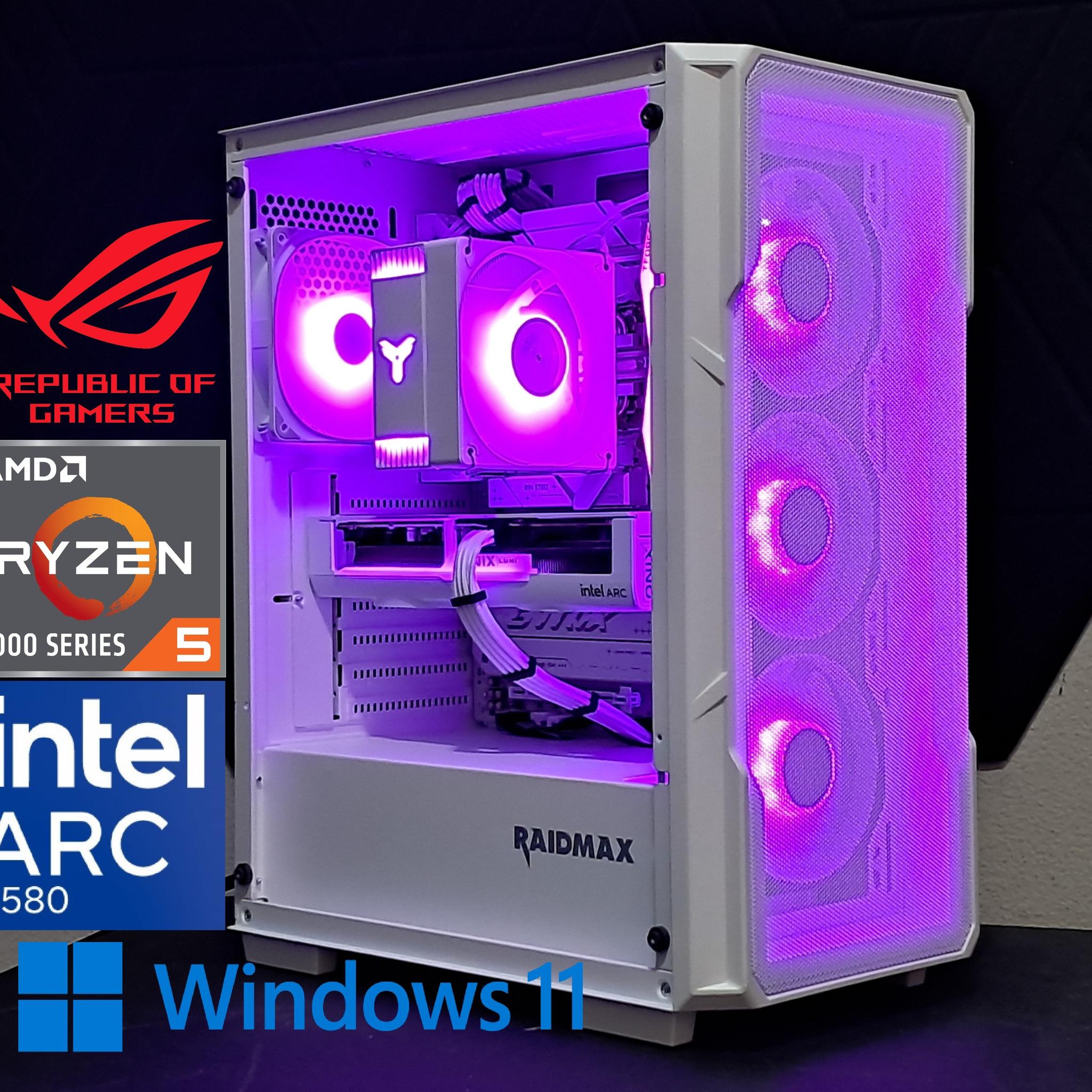 ROG Strix 1440p Gamer | Ryzen 5 7500F | Arc B580 | 1TB SSD | 16GB DDR5-6000 | WiFi!