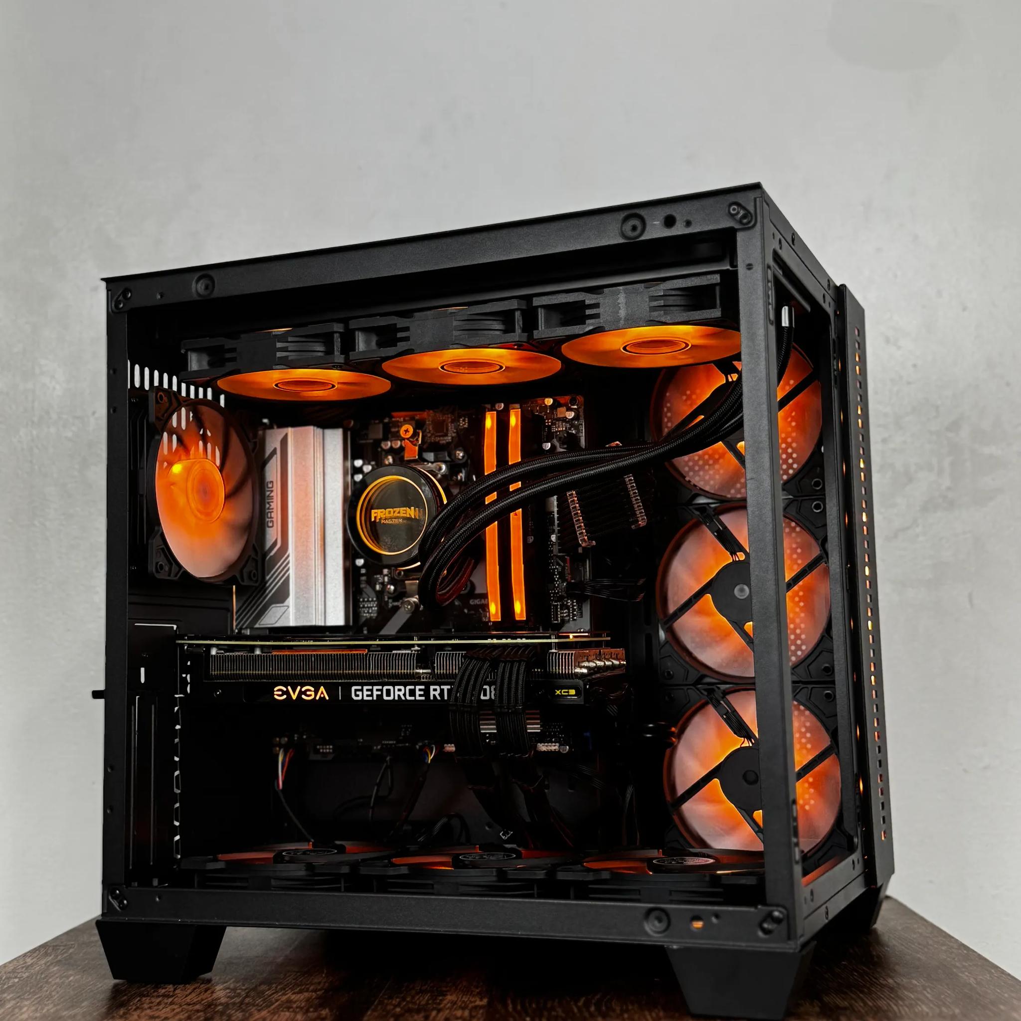 🖤Black🖤 High-End Gaming PC (Ryzen 5 7500f + RTX 3080 + 32gb of ram)