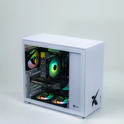 XIDAX X-6 White Gaming PC Ryzen 5 5600GT RTX 3050 16GB DDR4 1TB SSD WiFi Win 11