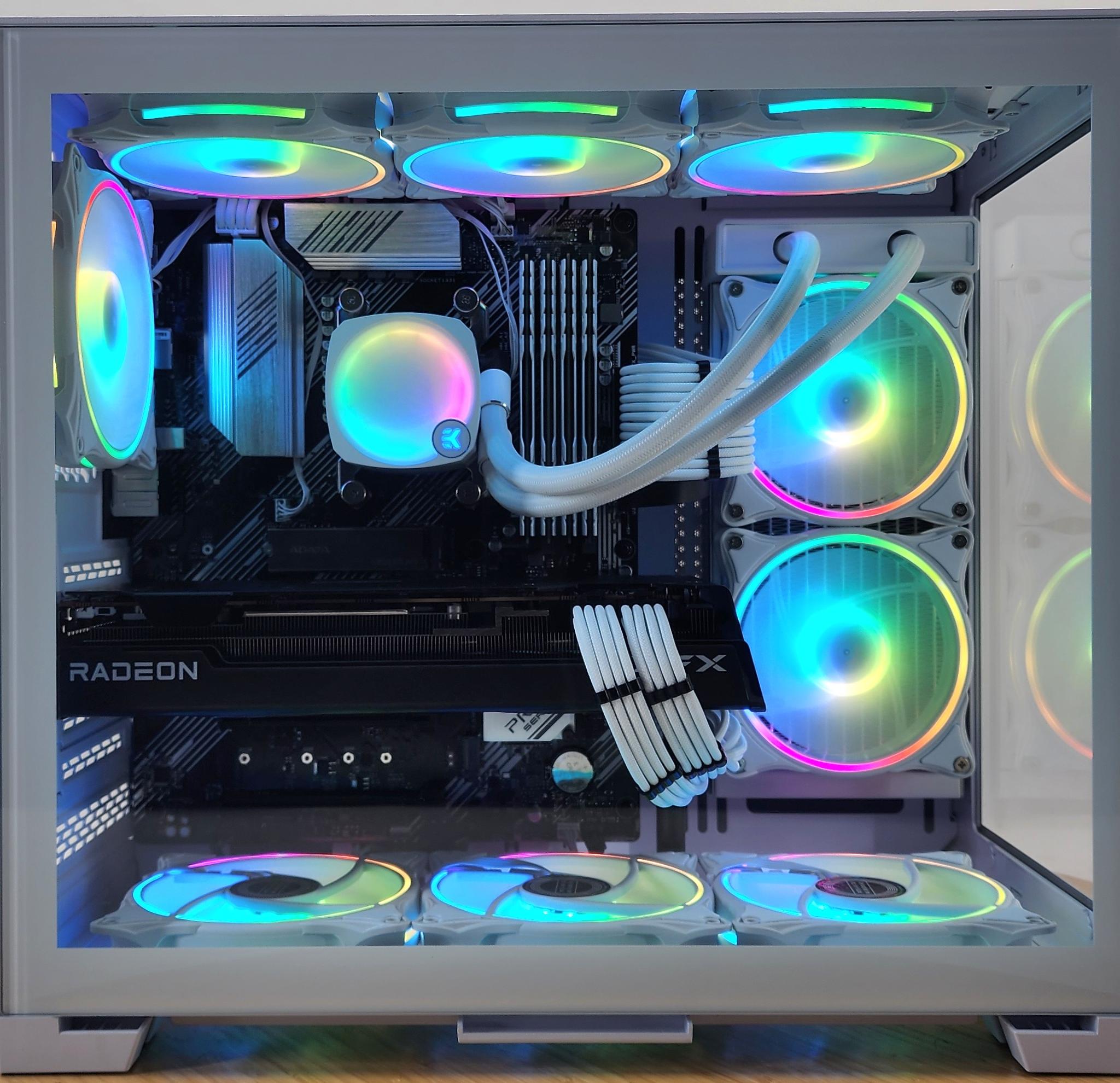 Gaming PC Ryzen 7 5700X3D 32GB RAM 1TB SSD RX 7700 XT 12GB Windows 11 Computer