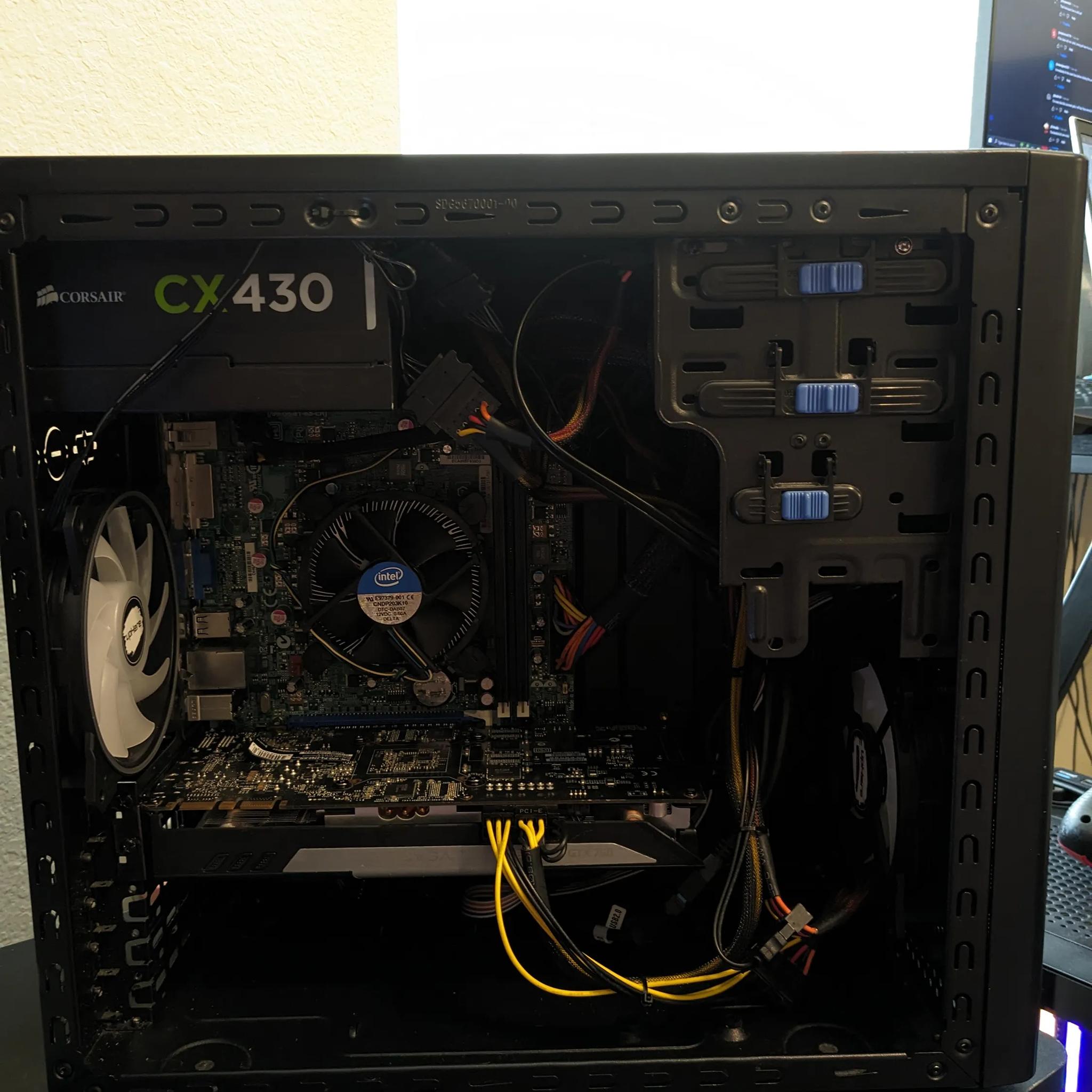 FREE SHIP|| Xeon 1220v2 (Same as i5-3450), 16GB RAM, GTX 760 2GB, 480GB SSD, WiFI, RGB, Win10