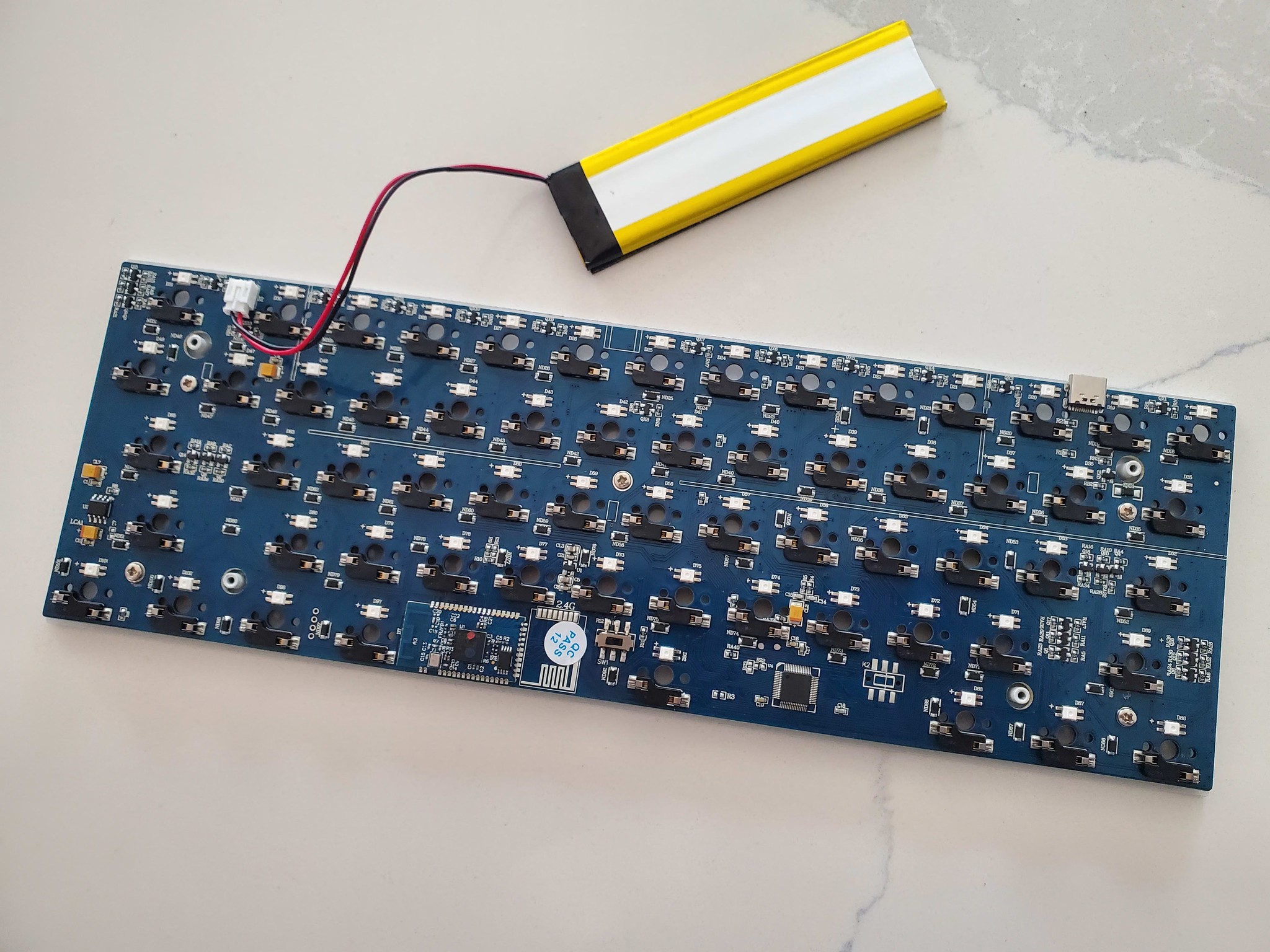 RK61 PCB and Backplate (READ)