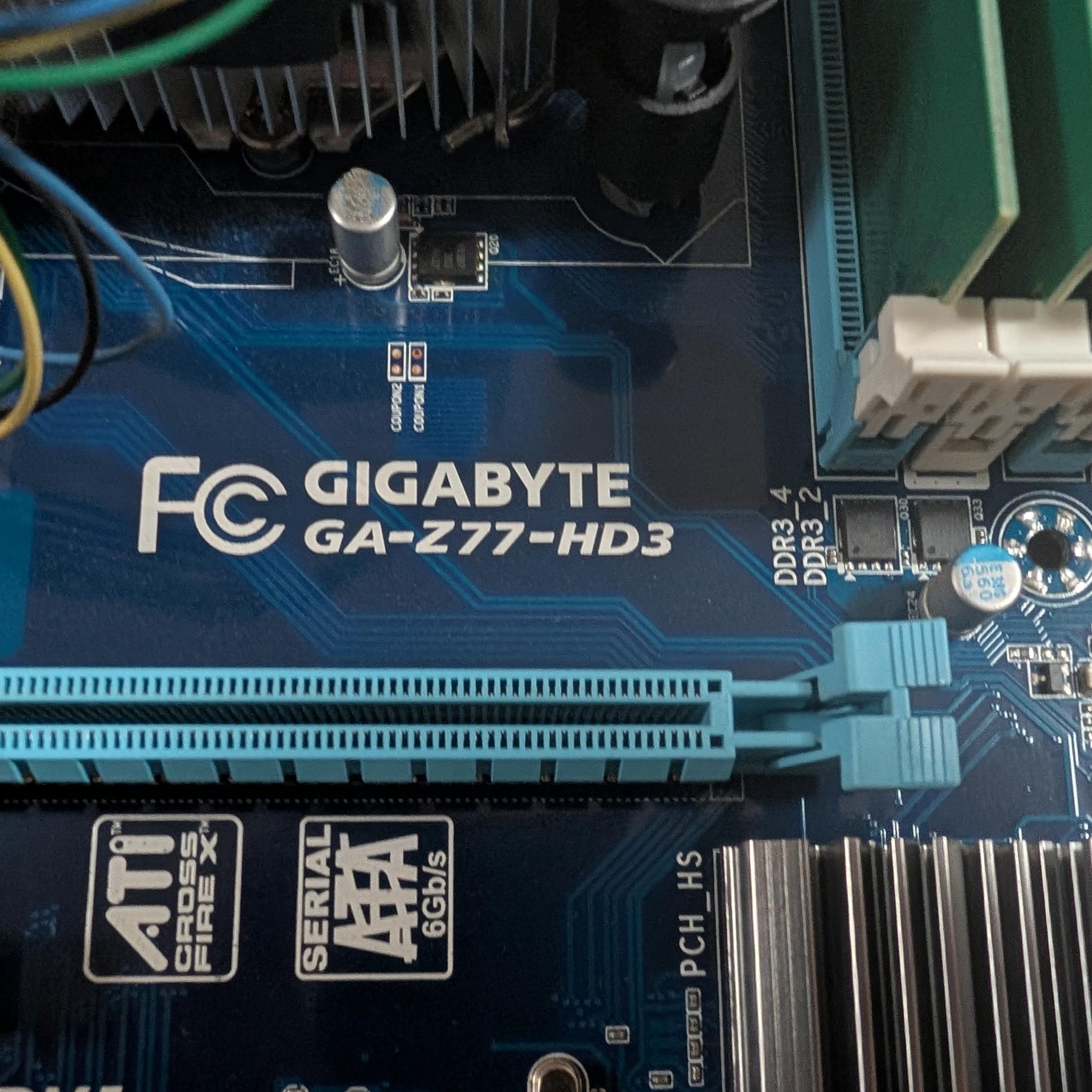 I7 3770 + Z77 motherboard + 16GB DDR3 + GT210 1GB