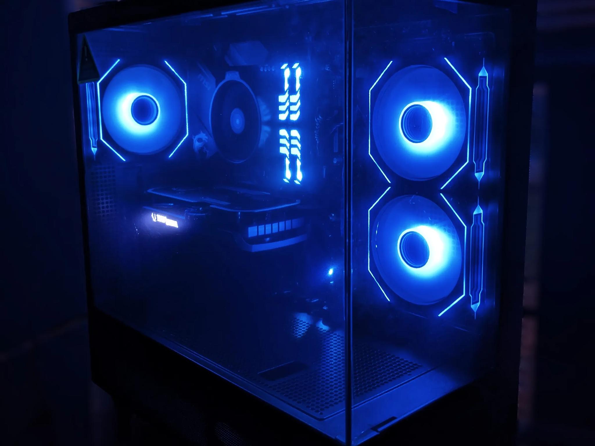 Dark:Light - RYZEN 5600x, RTX 4060 (1080p/1440p), 32gb, WIFI, BT, USBC, WIN11Pro, ARGB, SHIPS FREE