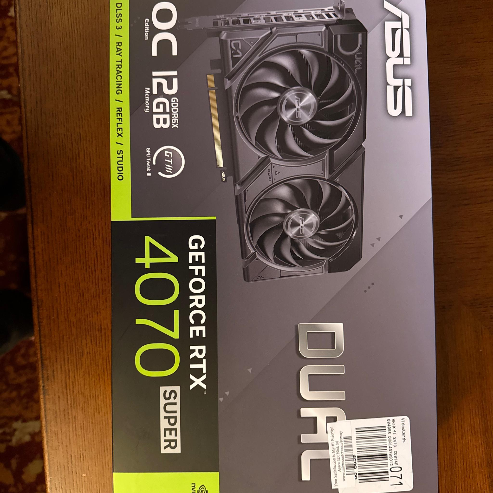 Asus DUAL EVO OC GeForce RTX 4070 SUPER OC