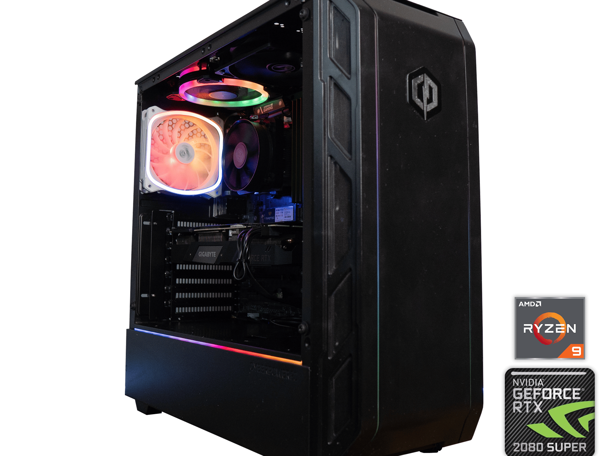 🍬🛸 | Gigabyte RTX 2080 SUPER 8GB | RYZEN 7 2700X | 32GB DDR4 RAM | 2.5TB | CyberPowerPC