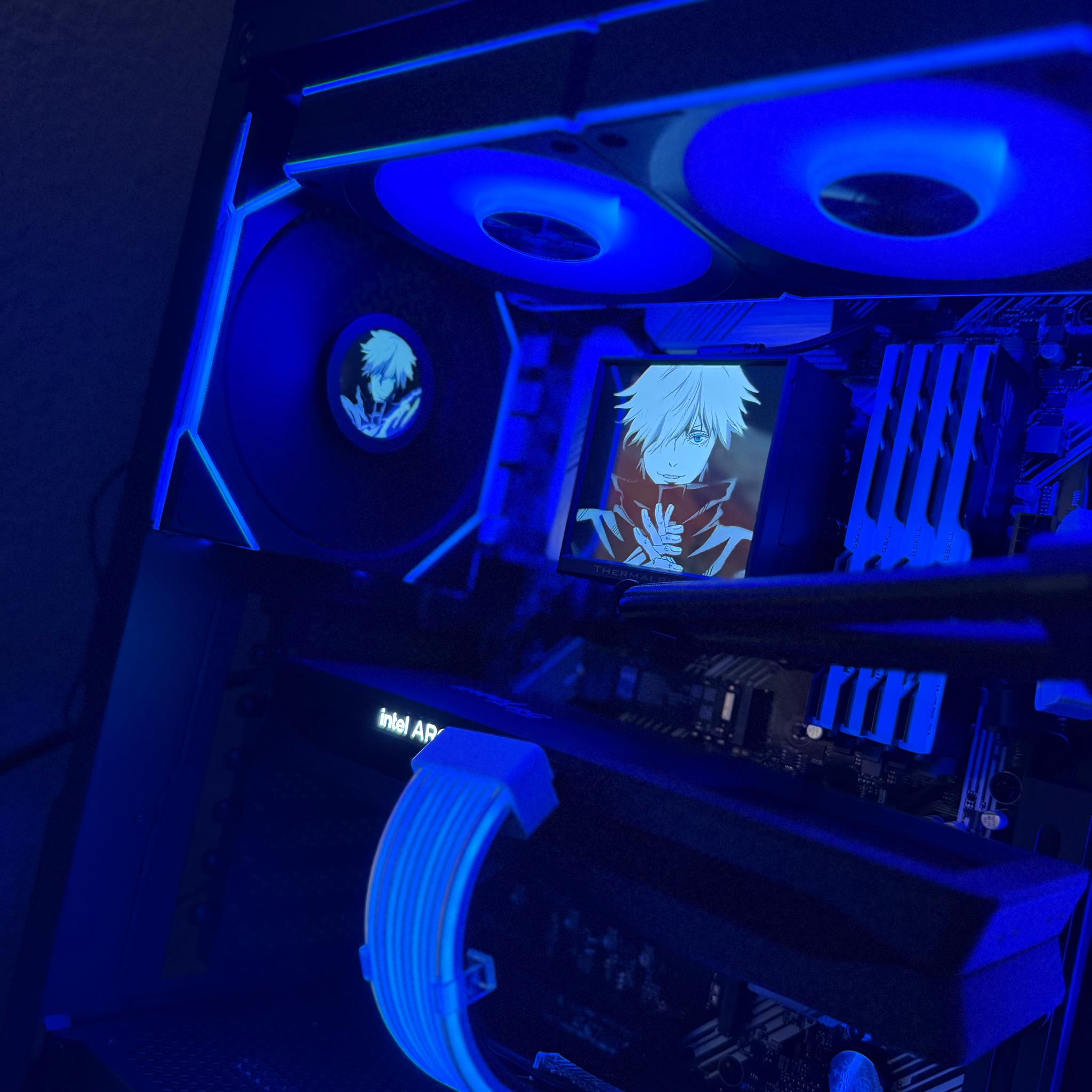 Premium Anime Showcase Gaming PC | Ryzen 5 5600X3D | Arc B580 12GB | 32GB RGB | 1TB Samsung | 360AIO