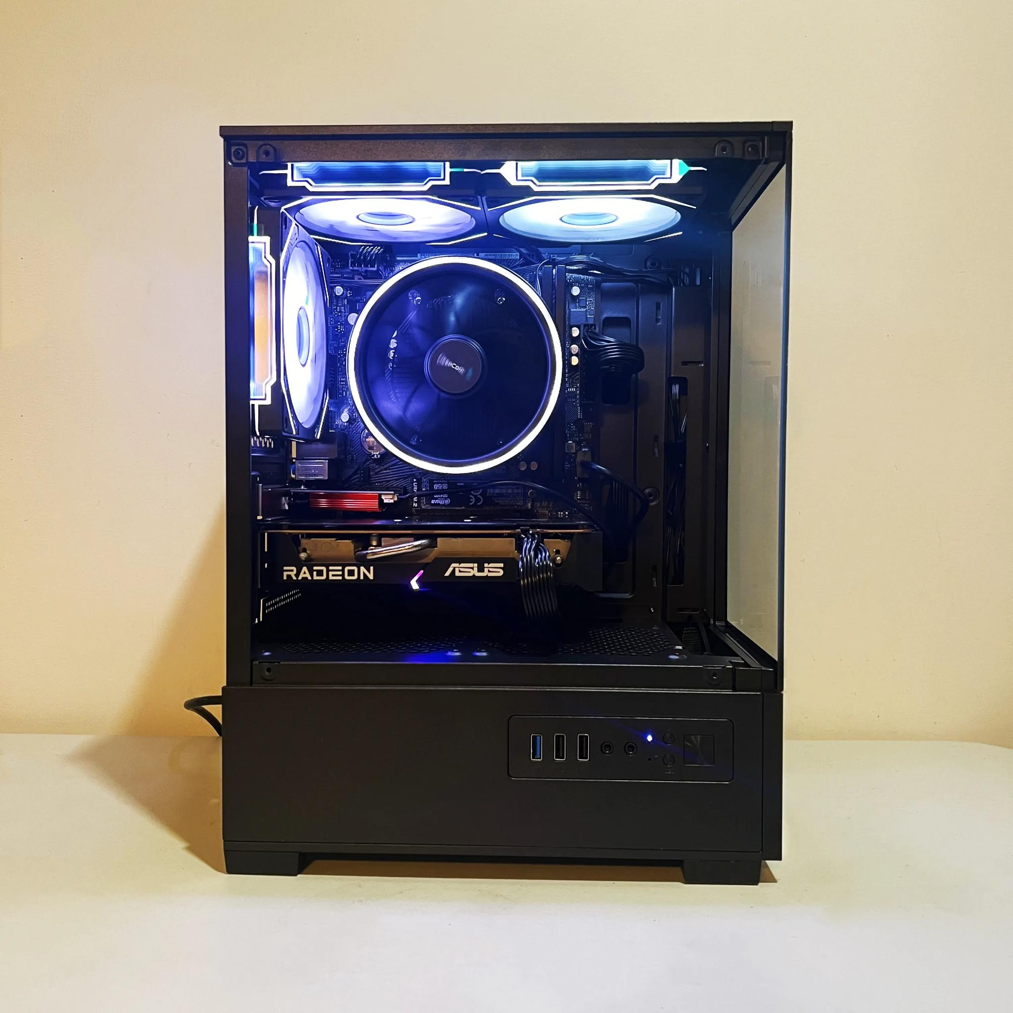 🔥SALE🔥 R5-3500x|RX 6500XT|16GB RAM|WIFI|ARGB Fans|-DepxTech Pre-Built PC