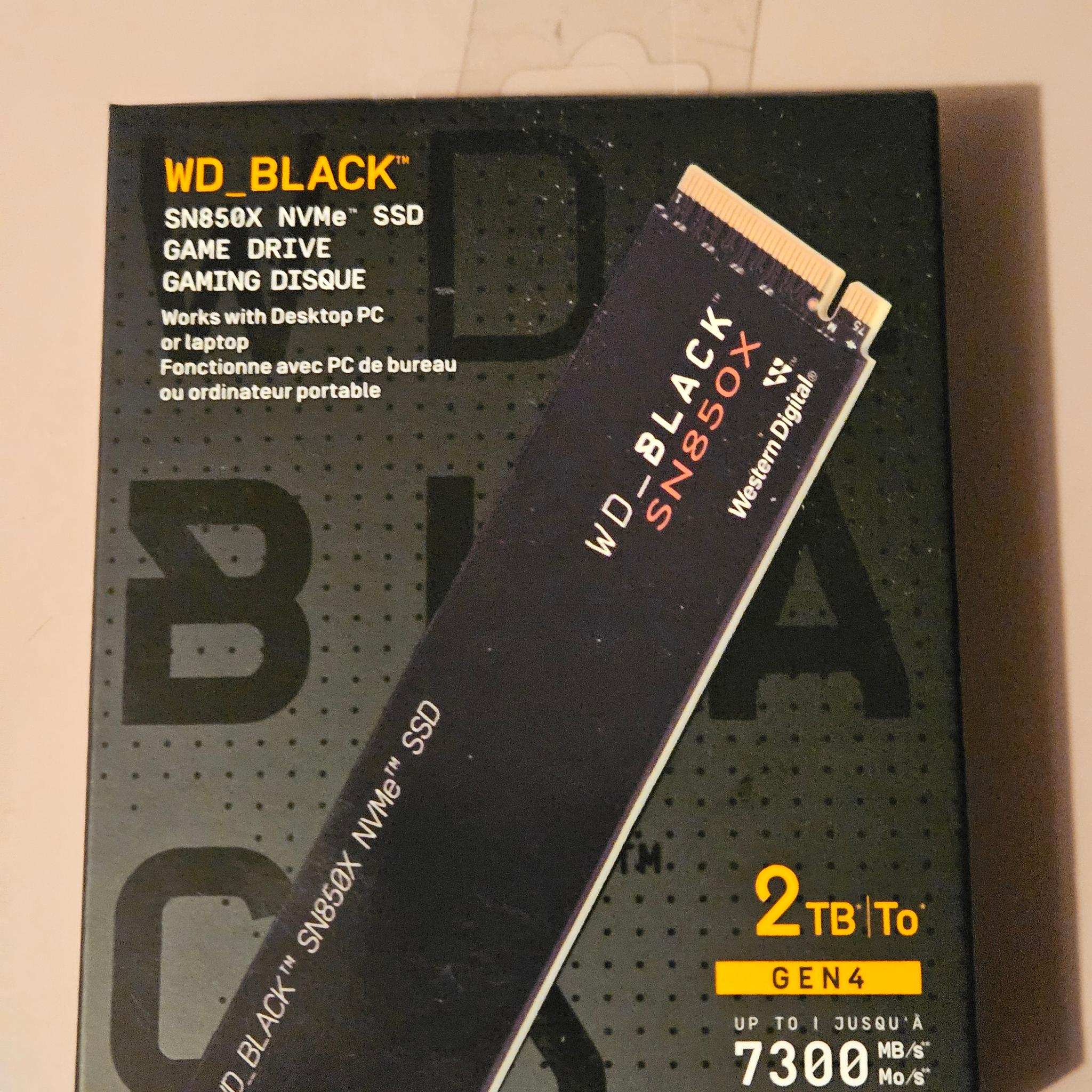 WD Black SN850X