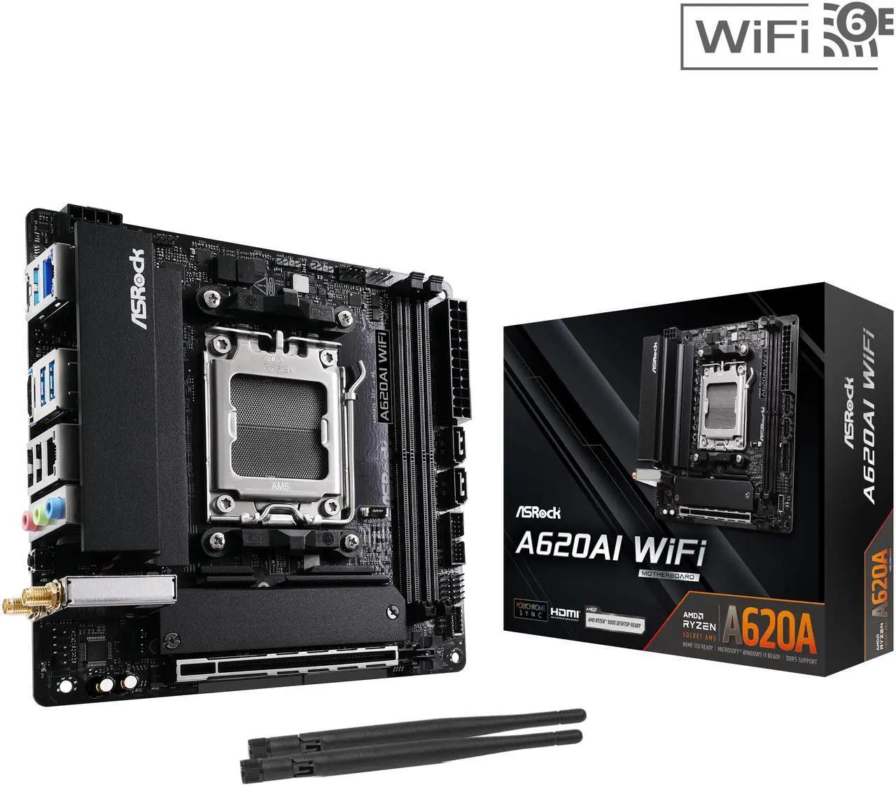 ASRock A620AI WiFi AM5 Mini ITX Motherboard