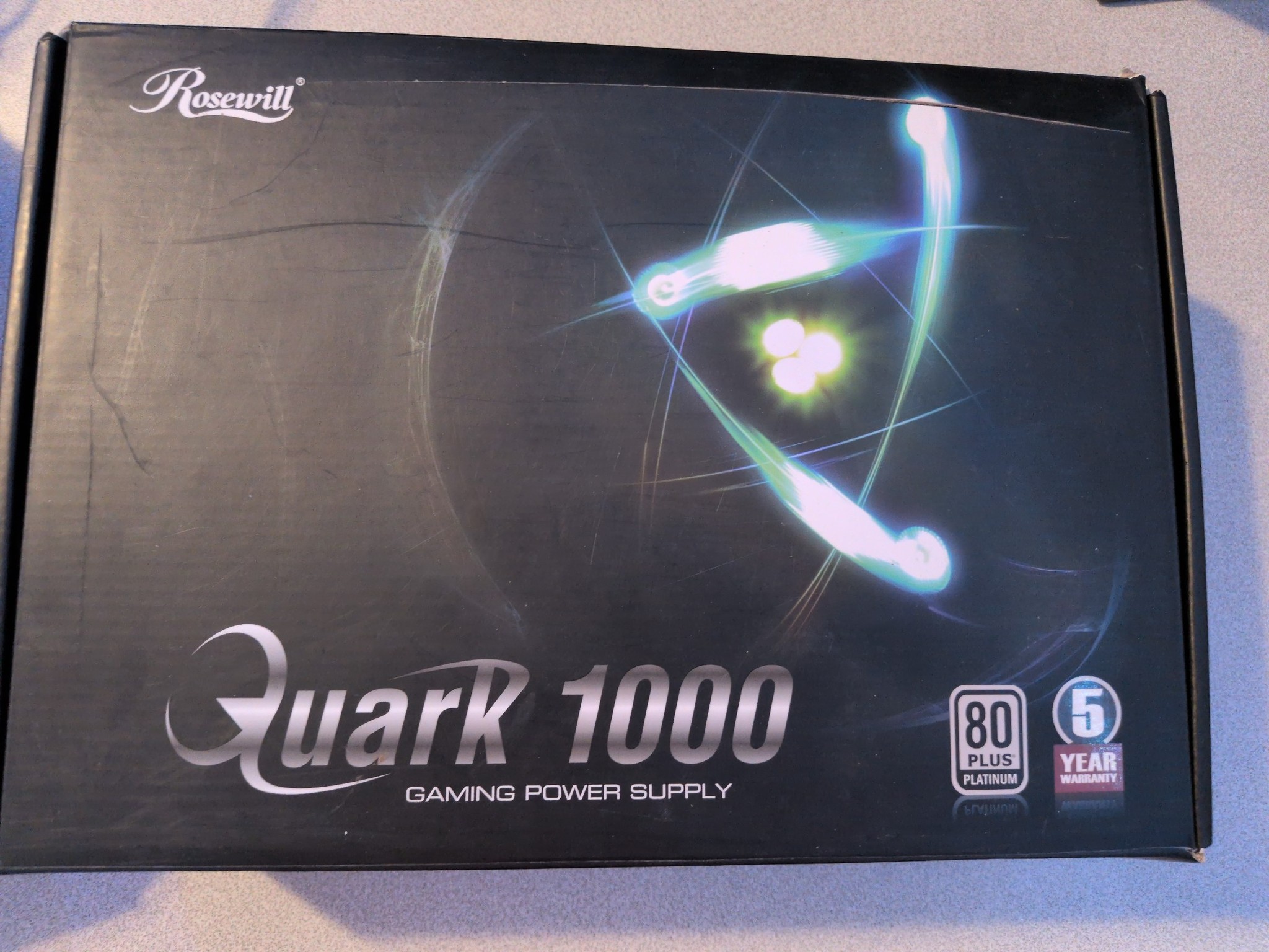 Rosewill Quark 1000W Platinum Modular PSU - Tested Working - Unit 2