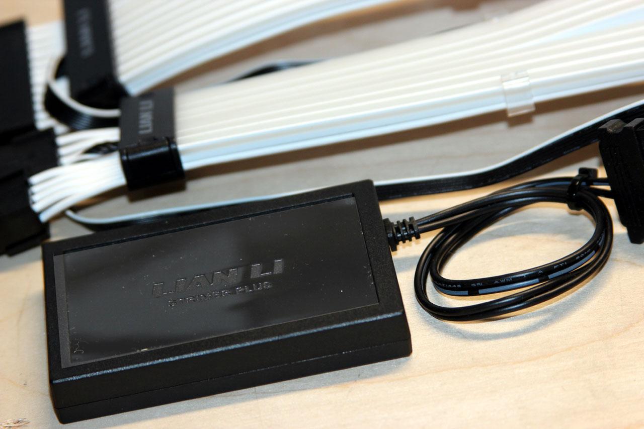 LIAN-LI STRIMER ARGB 24 Pin CPU 2x8-Pin GPU Power Extension Cables Included Power Hub & USB Wiring