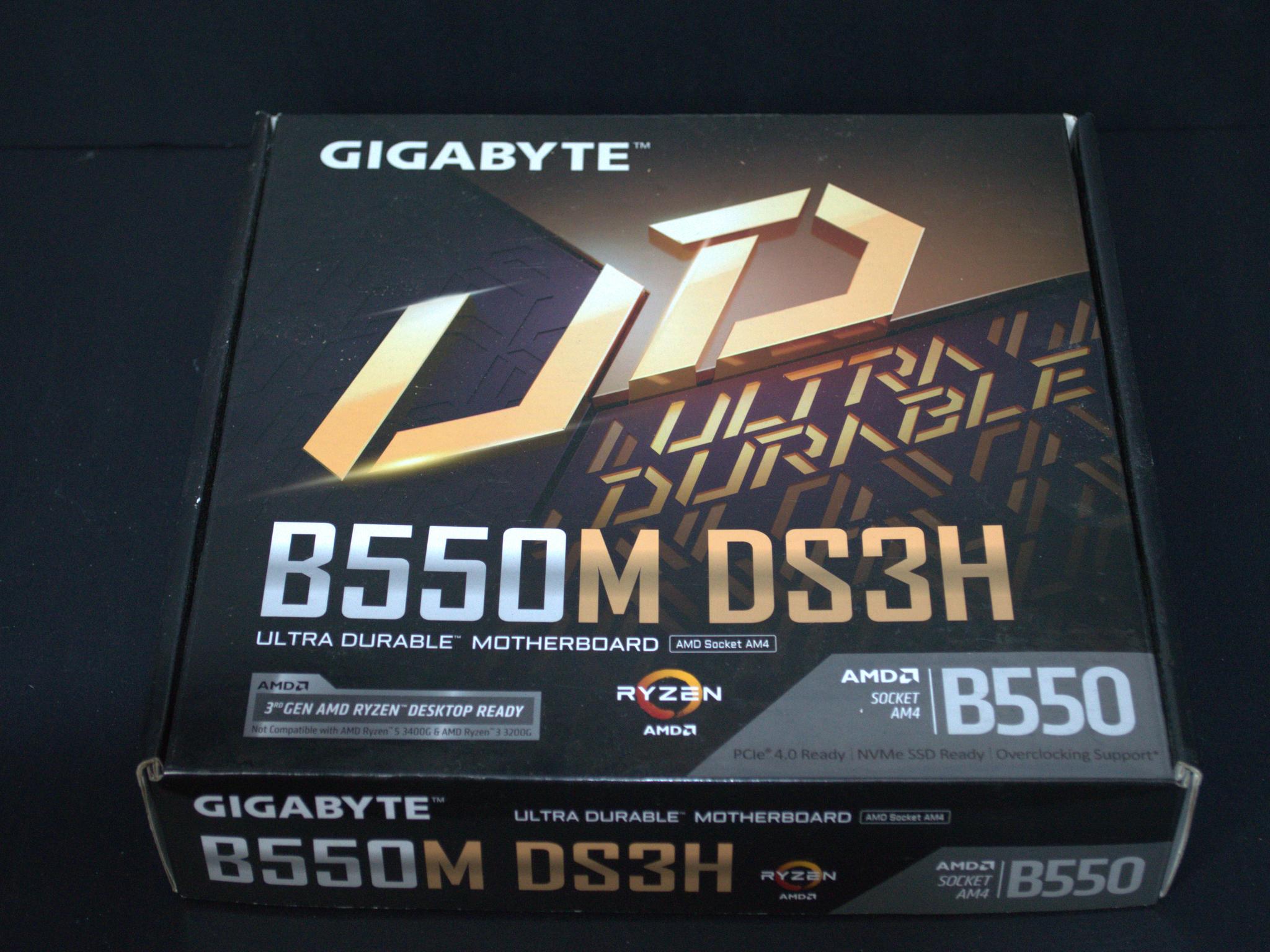 Open Box GIGABYTE B550M DS3H AM4 Micro-ATX Motherboard – Ryzen 5000 Ready