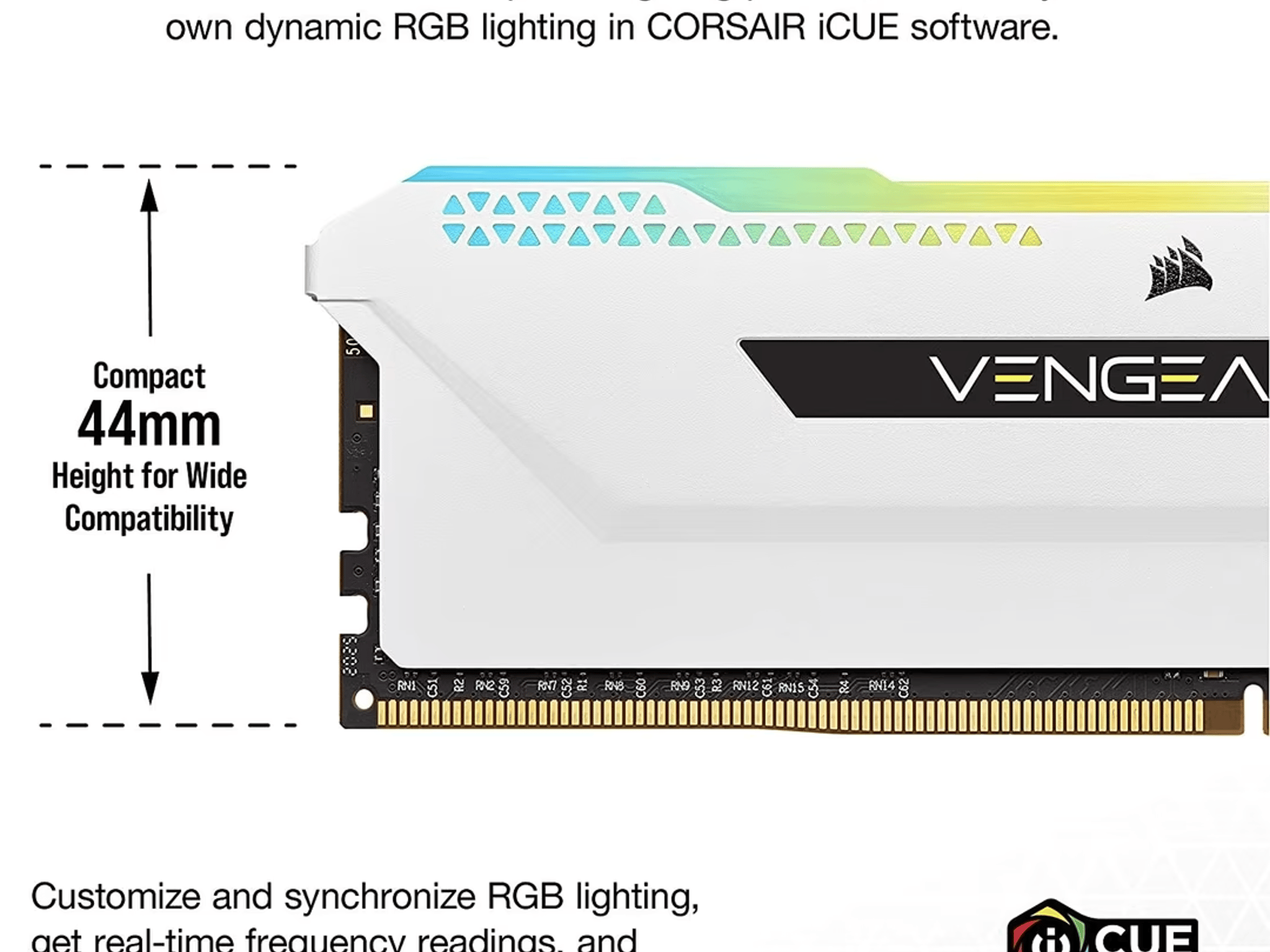 New Sealed - White Corsair Vengeance RGB Pro SL 16GB (2x8GB) DDR4 3200 C16 Desktop Memory