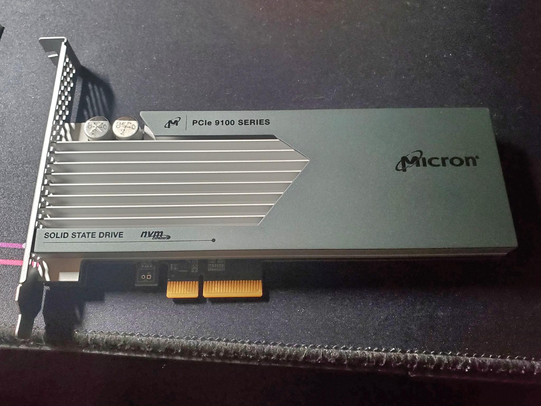 Micron 9100 Pro NVME SSD | 1.6 TB | PCIE 3.0 x4