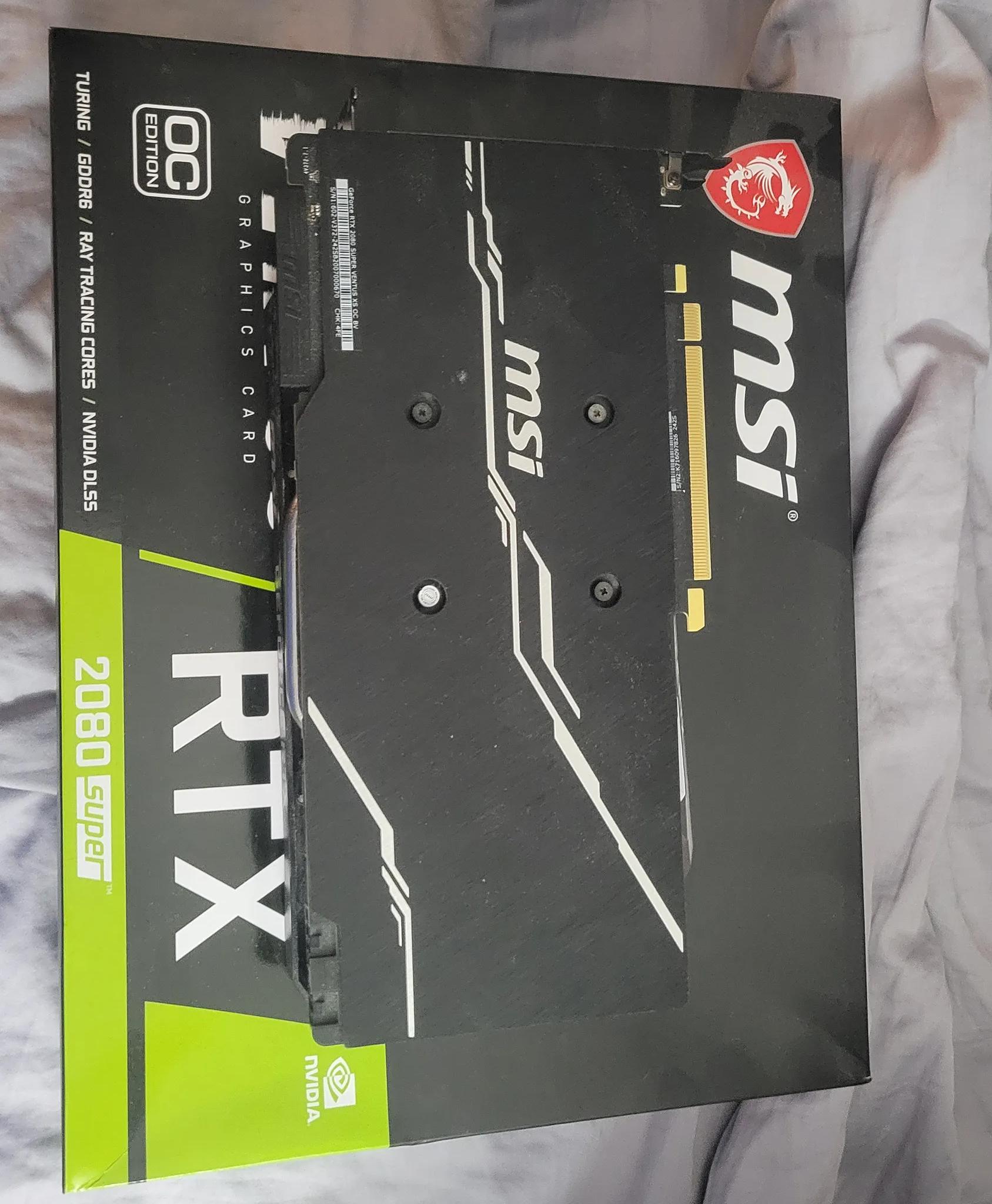 RTX 2080 Super MSI Ventus OC Edition 8GB GDDR6