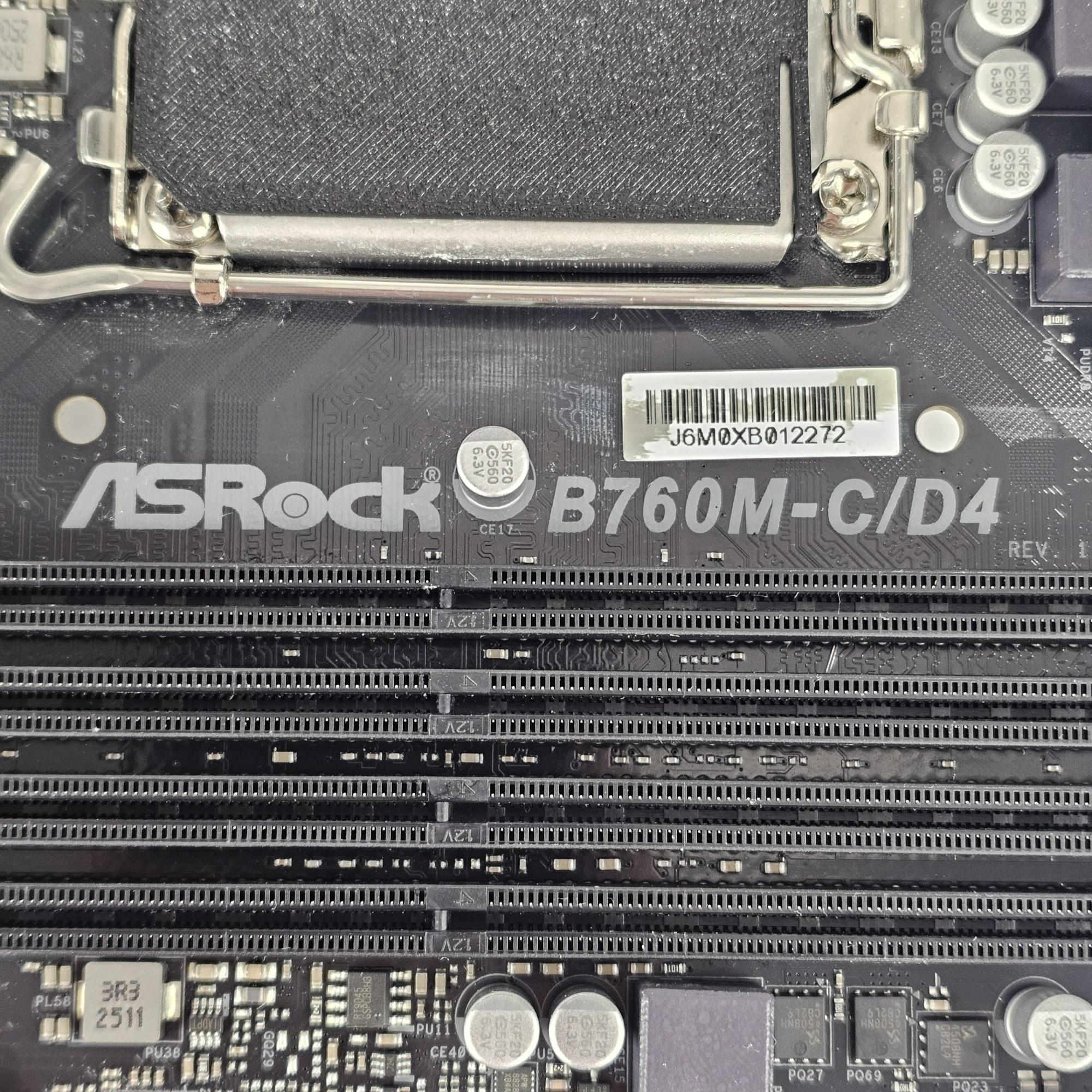 ASRock B760M-C/D4 LGA1700 DDR4 mATX Motherboard