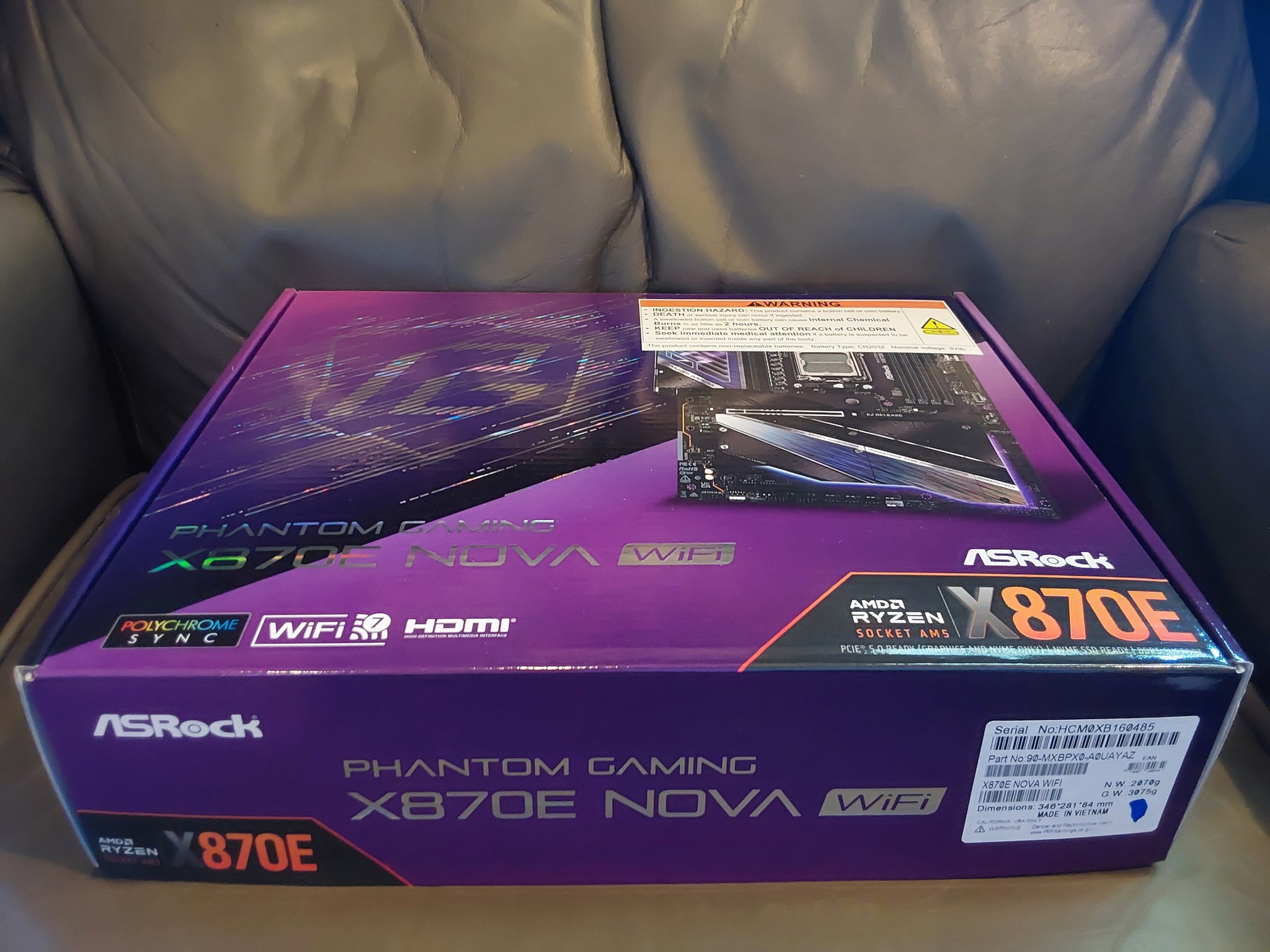 ASRock X870E NOVA WIFI AMD AM5 X870E ATX Motherboard  (NEW & UNUSED!)