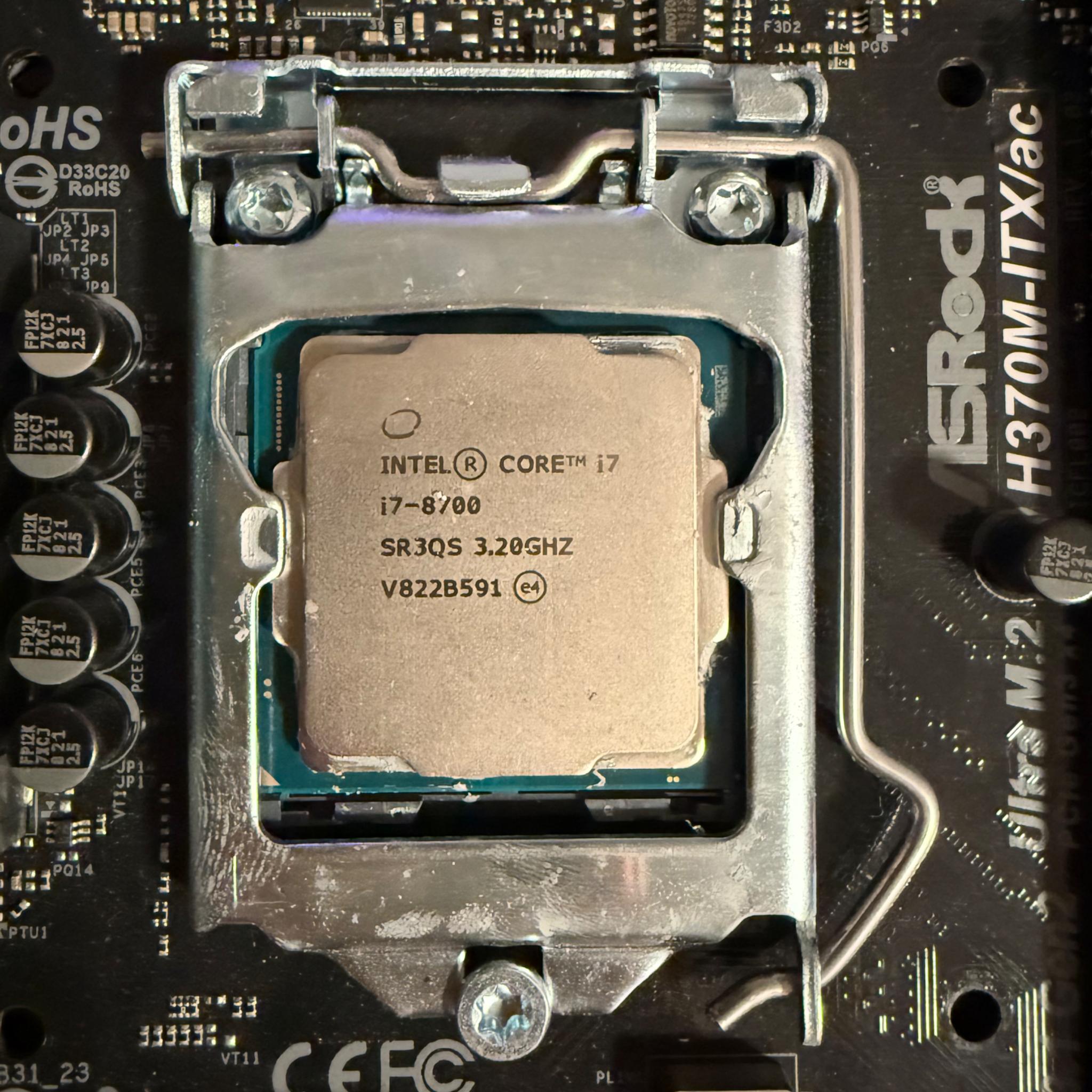 ASRock H370M-ITX/ac + Intel Core i7-8700 [Motherboard + CPU Combo]