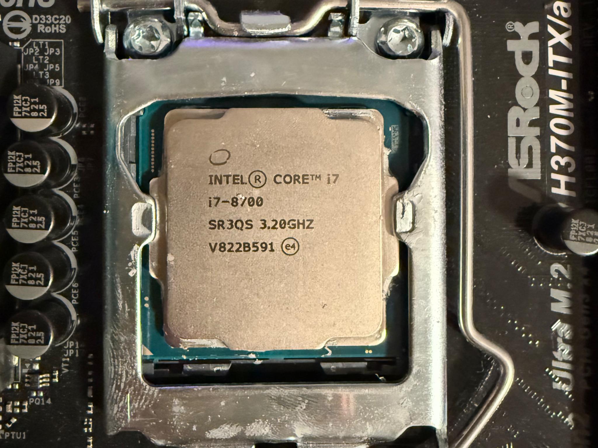 ASRock H370M-ITX/ac + Intel Core i7-8700 [Motherboard + CPU Combo]