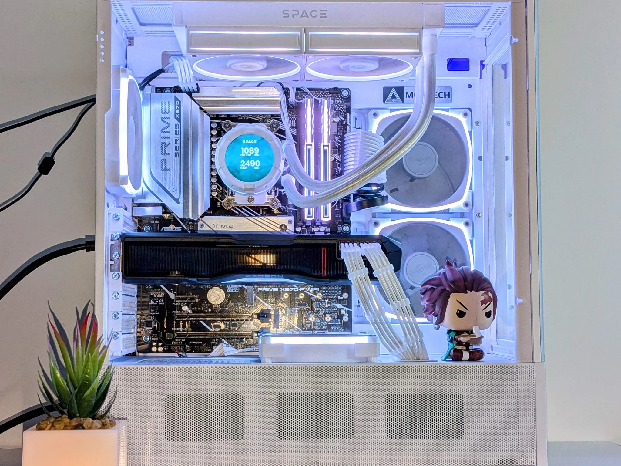 🔥Tanjiro Kamado "Infinity Castle" PC⚪️RX 7900XTX⚪️Ryzen 7 7700X⚪️2TB NVMe PCIE⚪️32GB DDR5⚪️1000W PSU