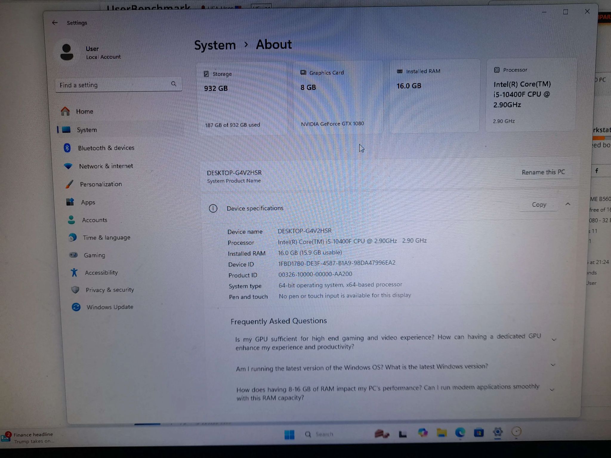 "The Napoleon" Custom PC, GTX 1080, I5-10400f