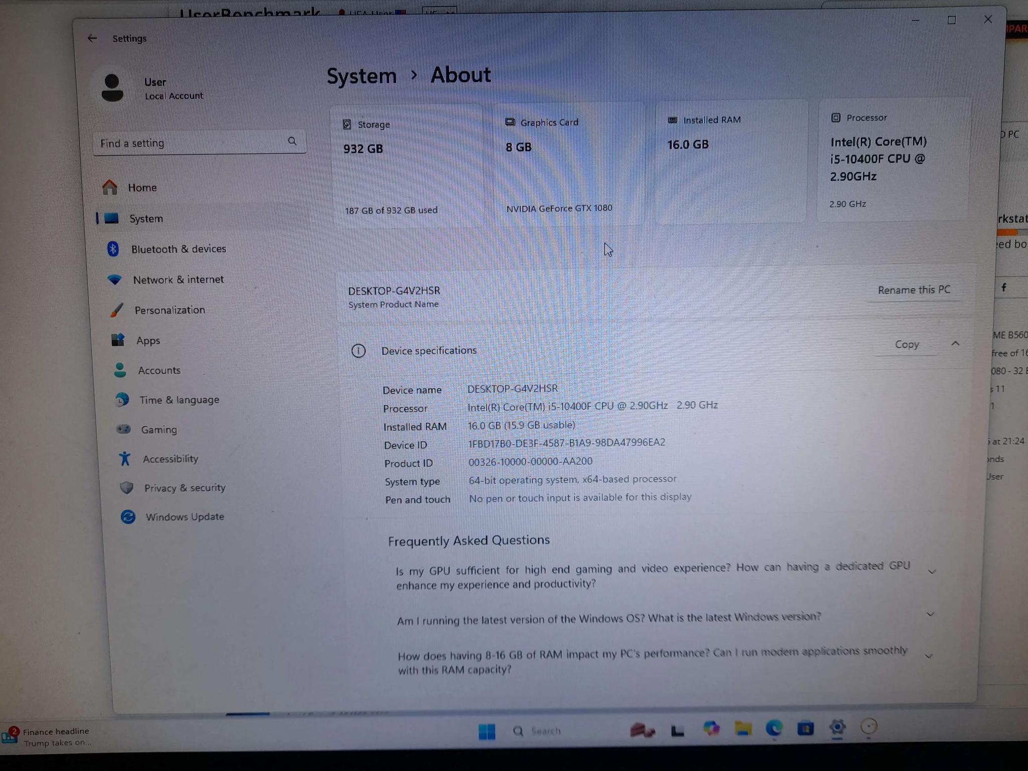 "The Napoleon" Custom PC, GTX 1080, I5-10400f