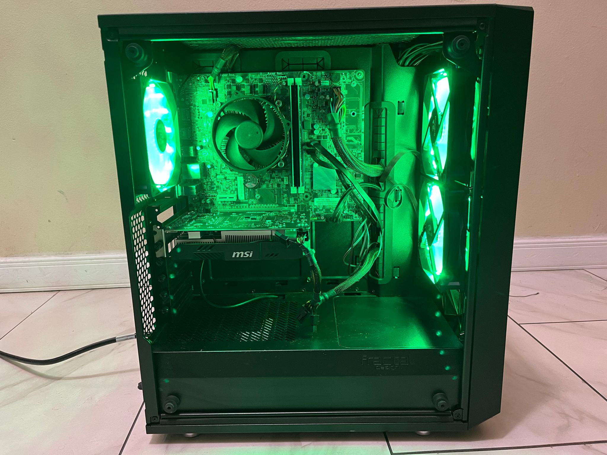 🔥🖥️ Budget Gaming PC – RGB Case, Intel i5-6500, NVIDIA GTX 1650 4GB, 1TB Storage & 16 GB RAM🔵🔥