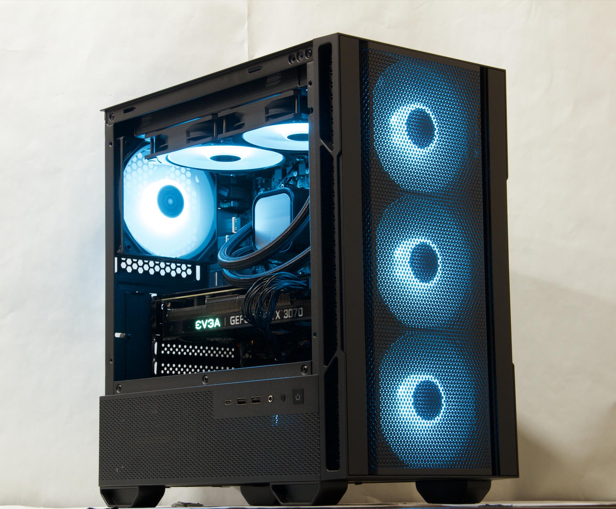 RTX 3070, Ryzen 5 5500, 16GB DDR4, 1TB NVMe SSD, WiFi - Liquid Cooled Gaming PC