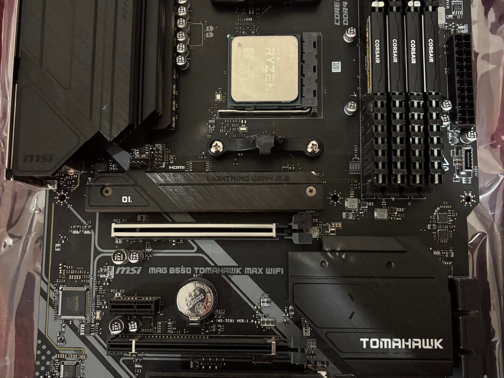 Ryzen 5 5600X + MSI B550 Tomahawk Max WiFi + 32GB Corsair DDR4-3600 Combo (Tested)