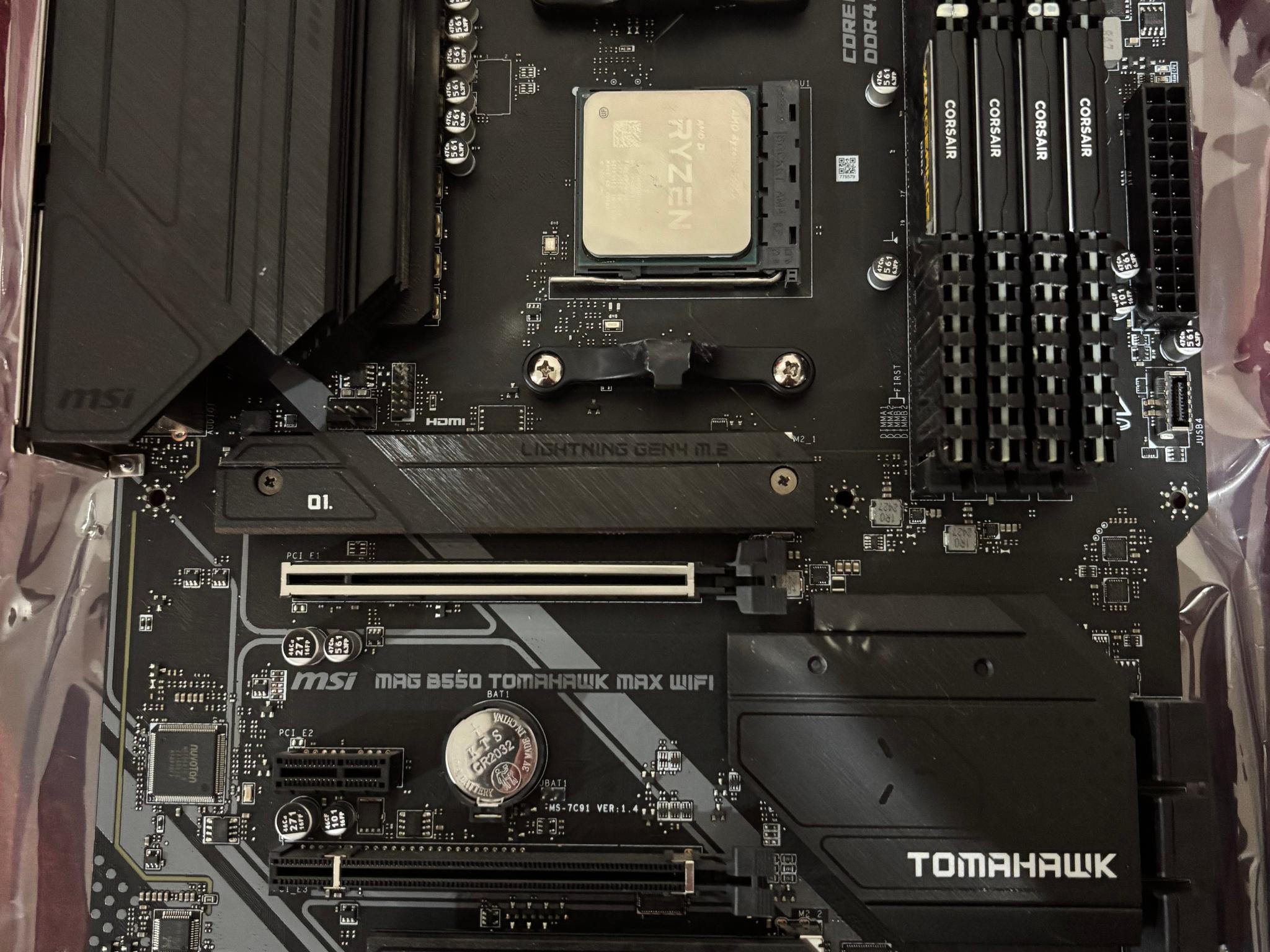 Ryzen 5 5600X + MSI B550 Tomahawk Max WiFi + 32GB Corsair DDR4-3600 Combo (Tested)