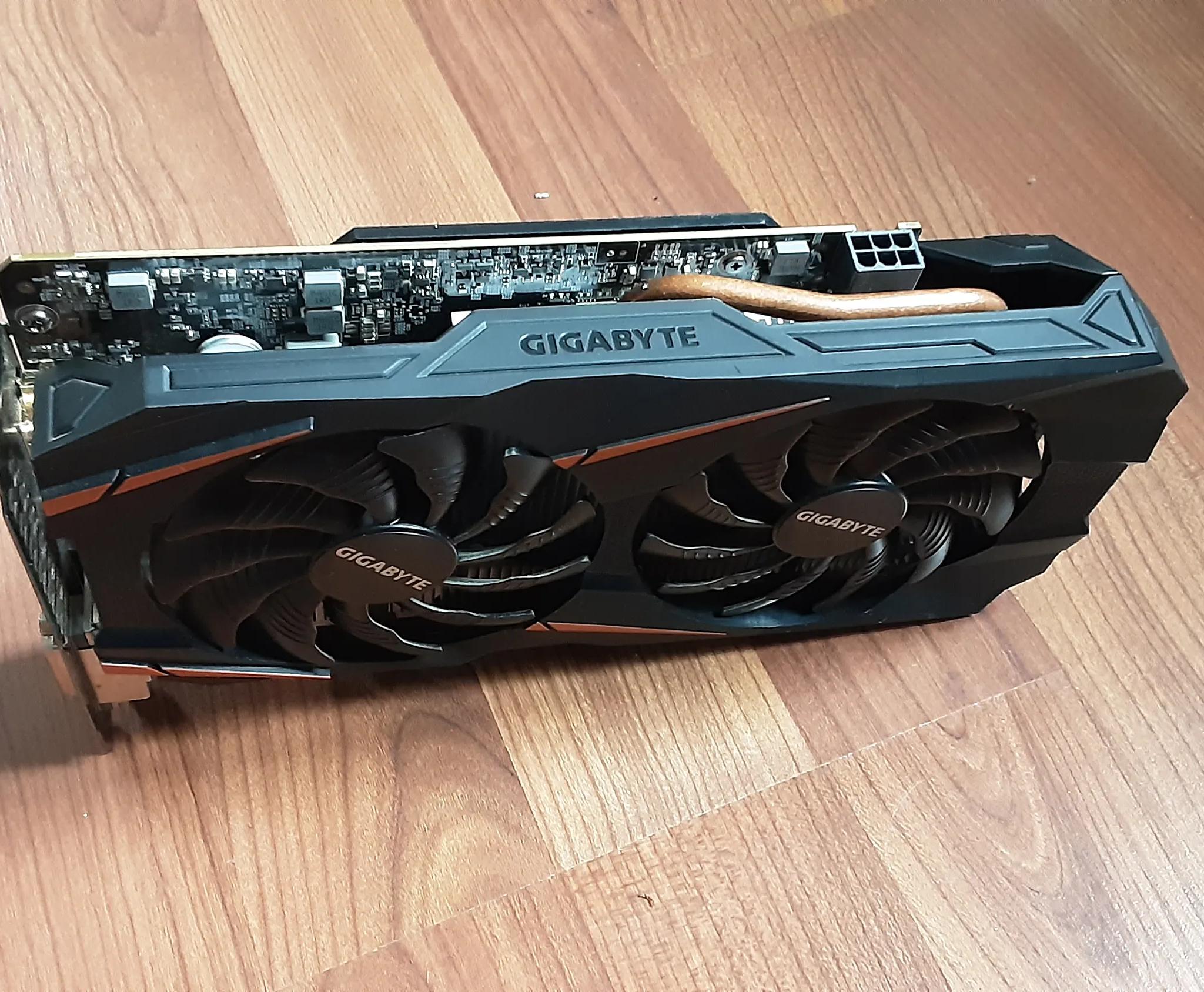 GIGABYTE GeForce GTX 1060 3GB GDDR5 Graphics Card USED, Repasted, Backplate