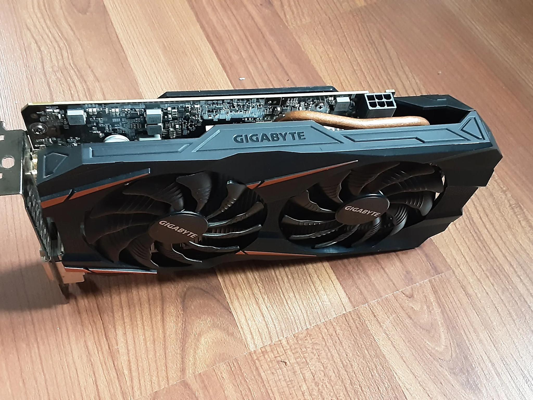 GIGABYTE GeForce GTX 1060 3GB GDDR5 Graphics Card USED, Repasted, Backplate