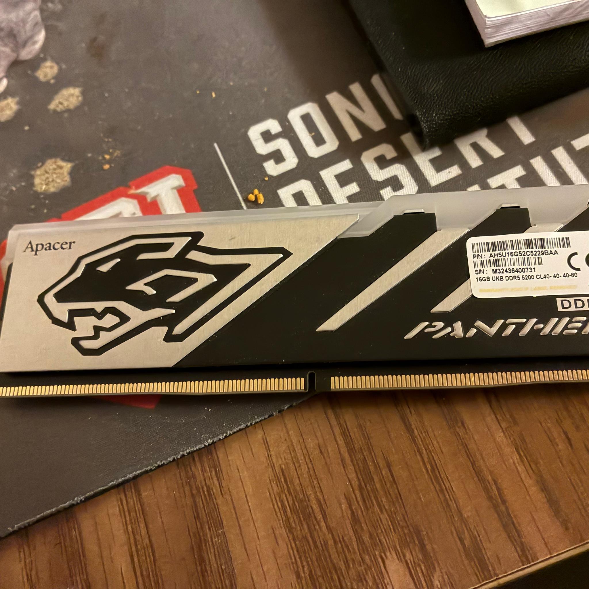 Apacer PANTHER RGB DDR5 Gaming Memory