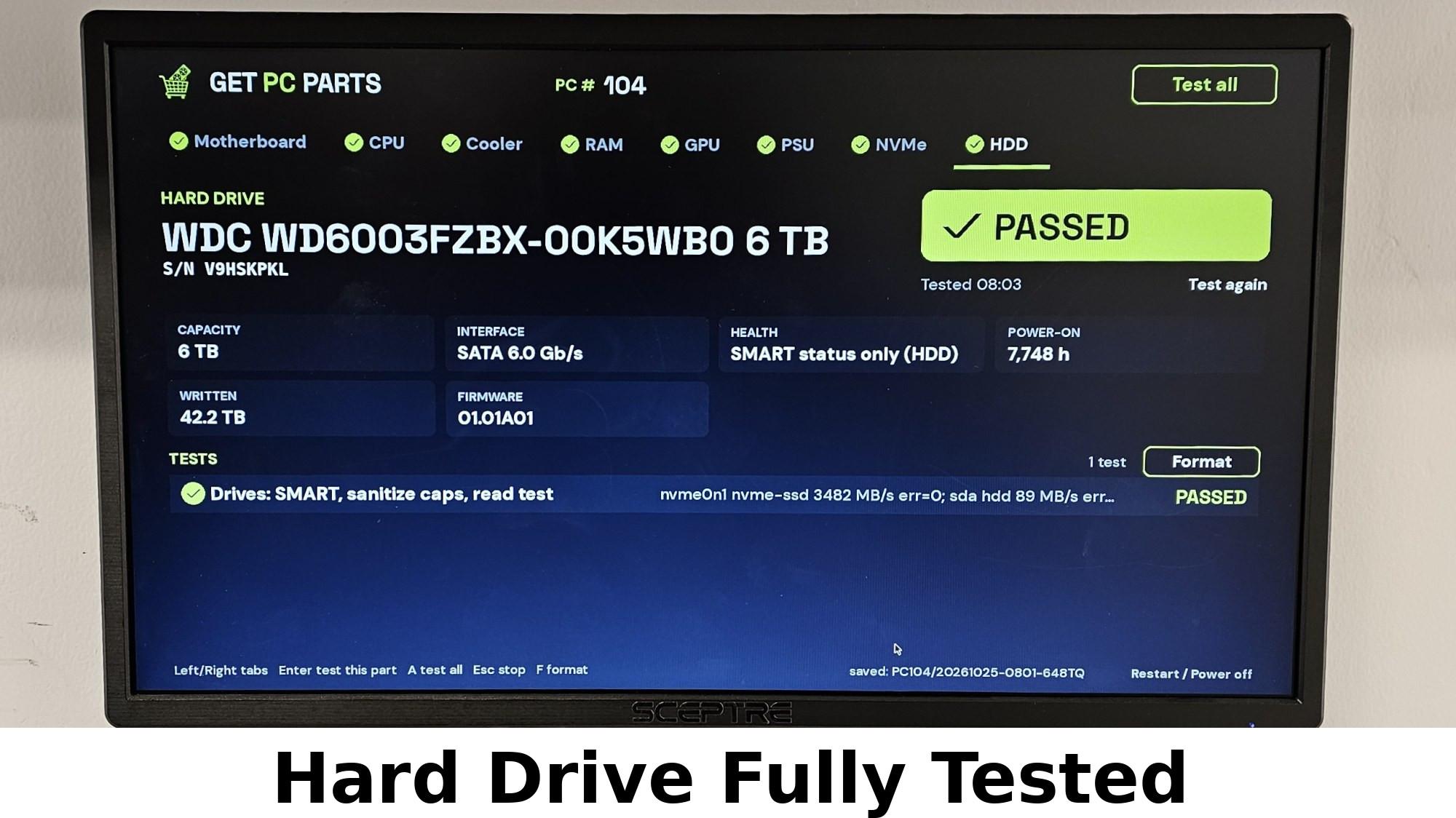 6TB 3.5" Hard Drive WD Black WD6003FZBX