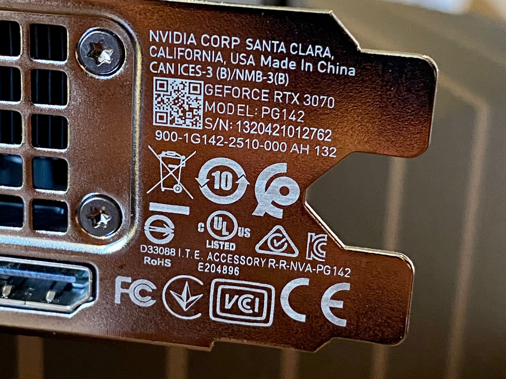 Nvidia RTX 3070 Founders Edition
