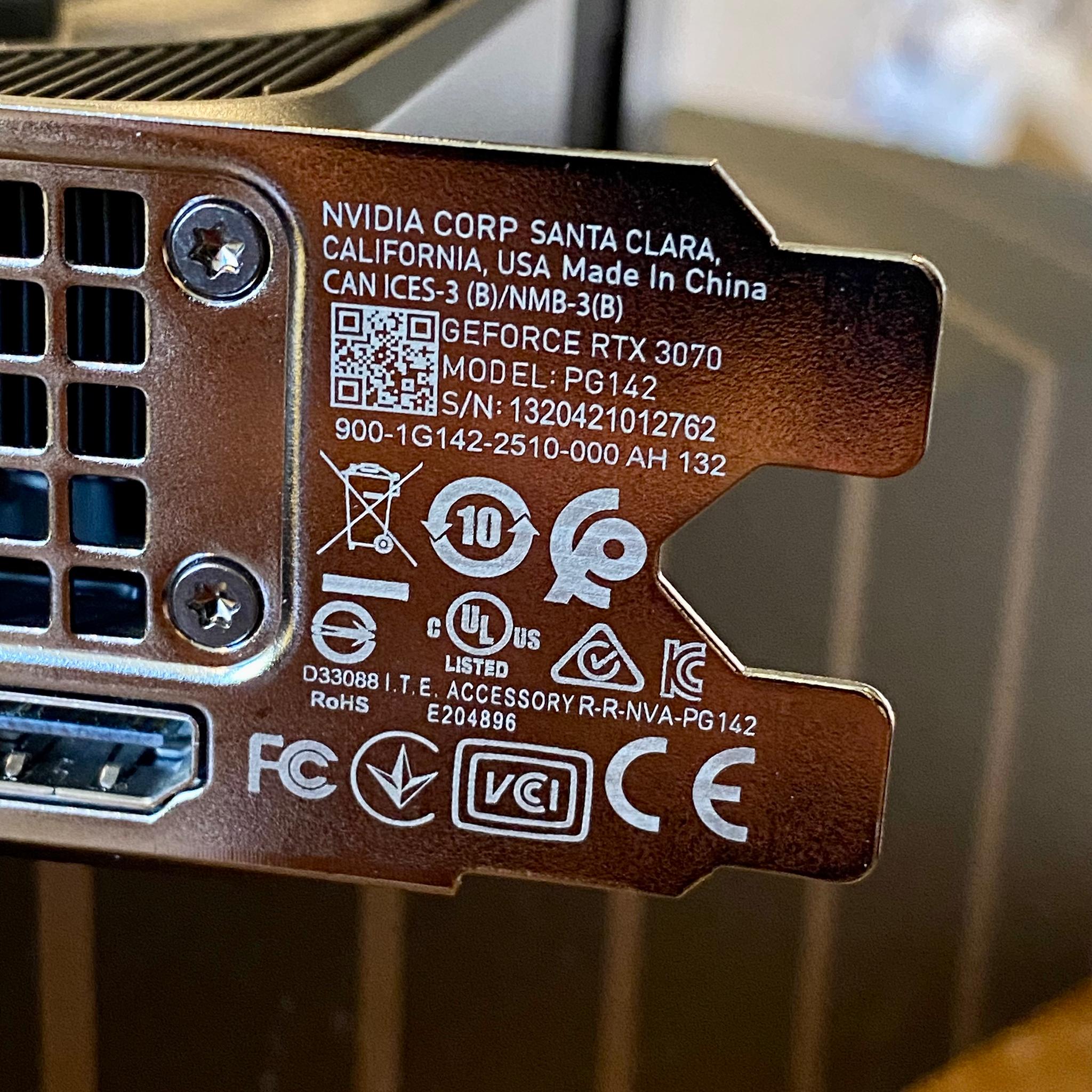 Nvidia RTX 3070 Founders Edition